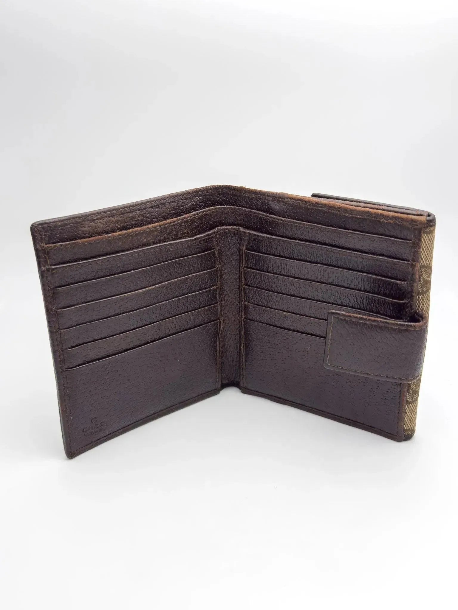 Gucci - Portefeuille en toile GG Marron - Atelier Victor - Vintage  Shop