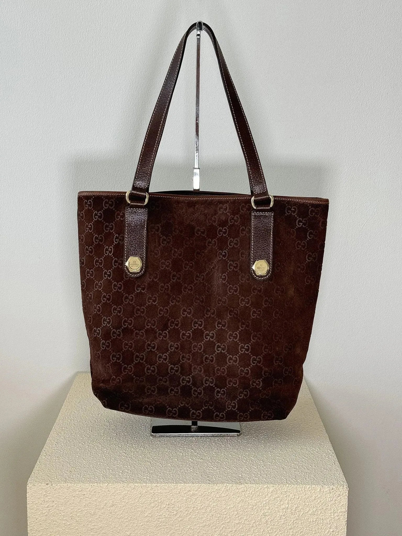 Gucci - Sac à main suede marron - Atelier Victor Paris - Vintage Watch Shop Dubai