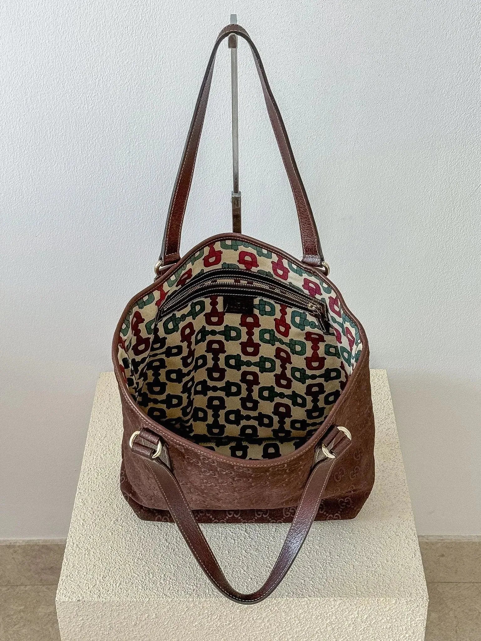 Gucci - Sac à main suede marron - Atelier Victor Paris - Vintage Watch Shop Dubai