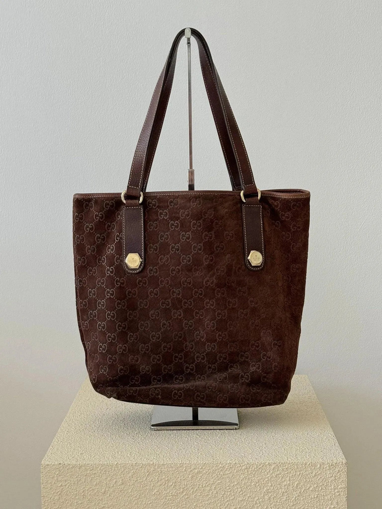 Gucci - Sac à main suede marron - Atelier Victor - Vintage Watch Shop