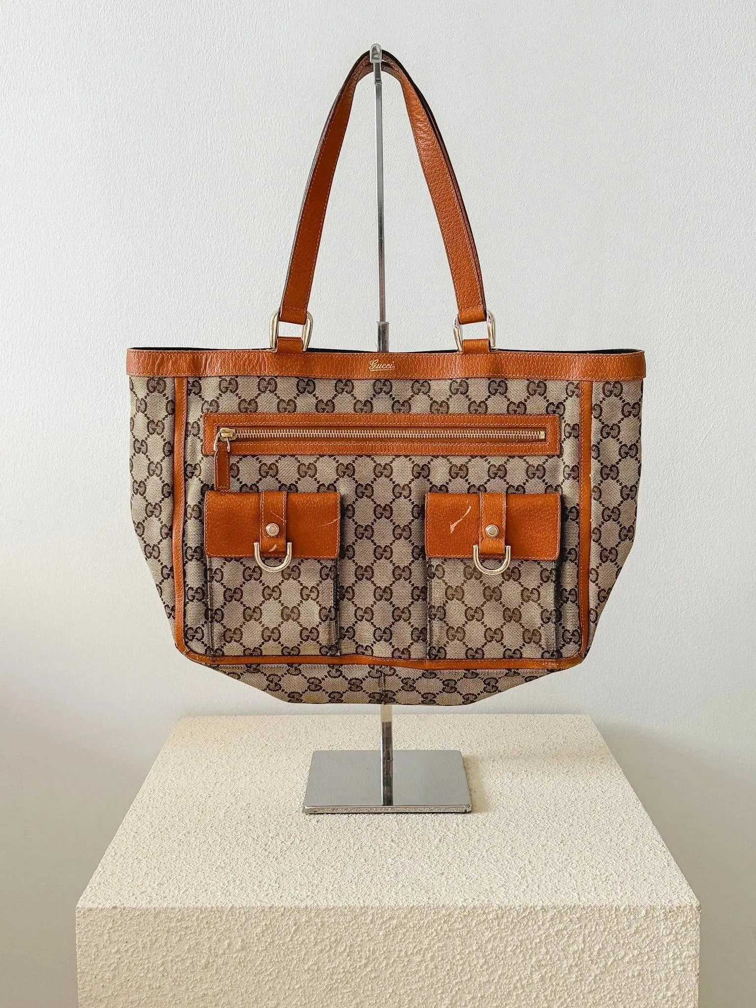 Gucci - Sac cabas GG Abbey marron - Atelier Victor Paris - Vintage Watch Shop Dubai