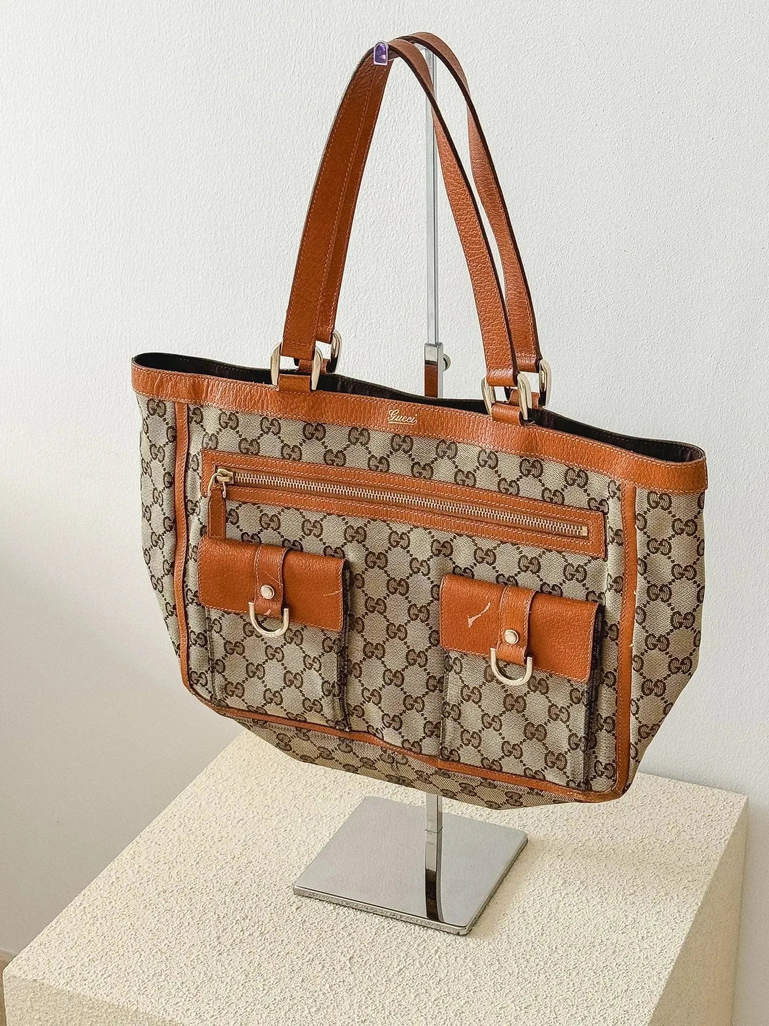 Gucci - Sac cabas GG Abbey marron - Atelier Victor - Vintage Watch Shop