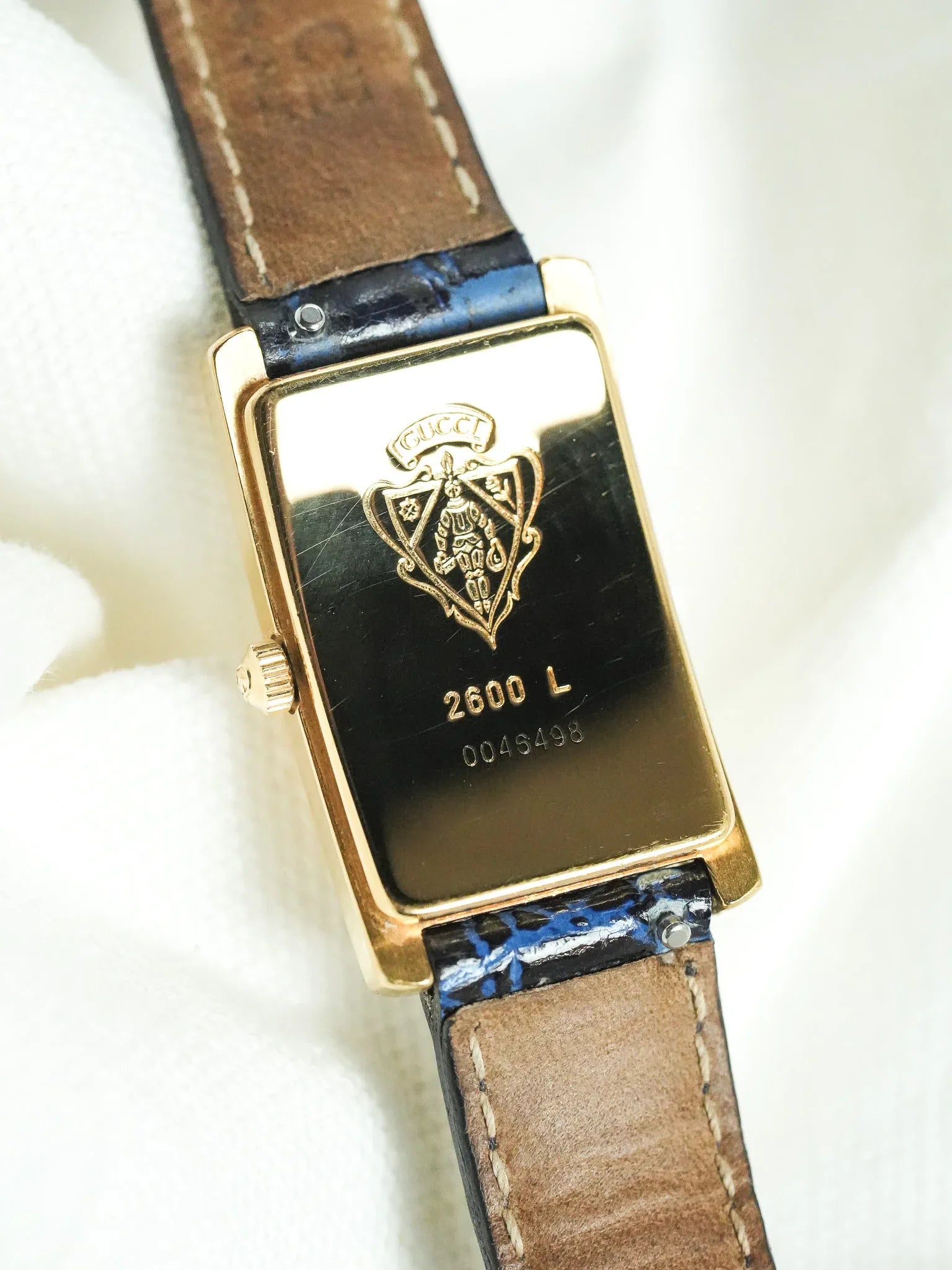 Gucci - Tank Vintage Bleu Plaqué or - 1990s - Atelier Victor