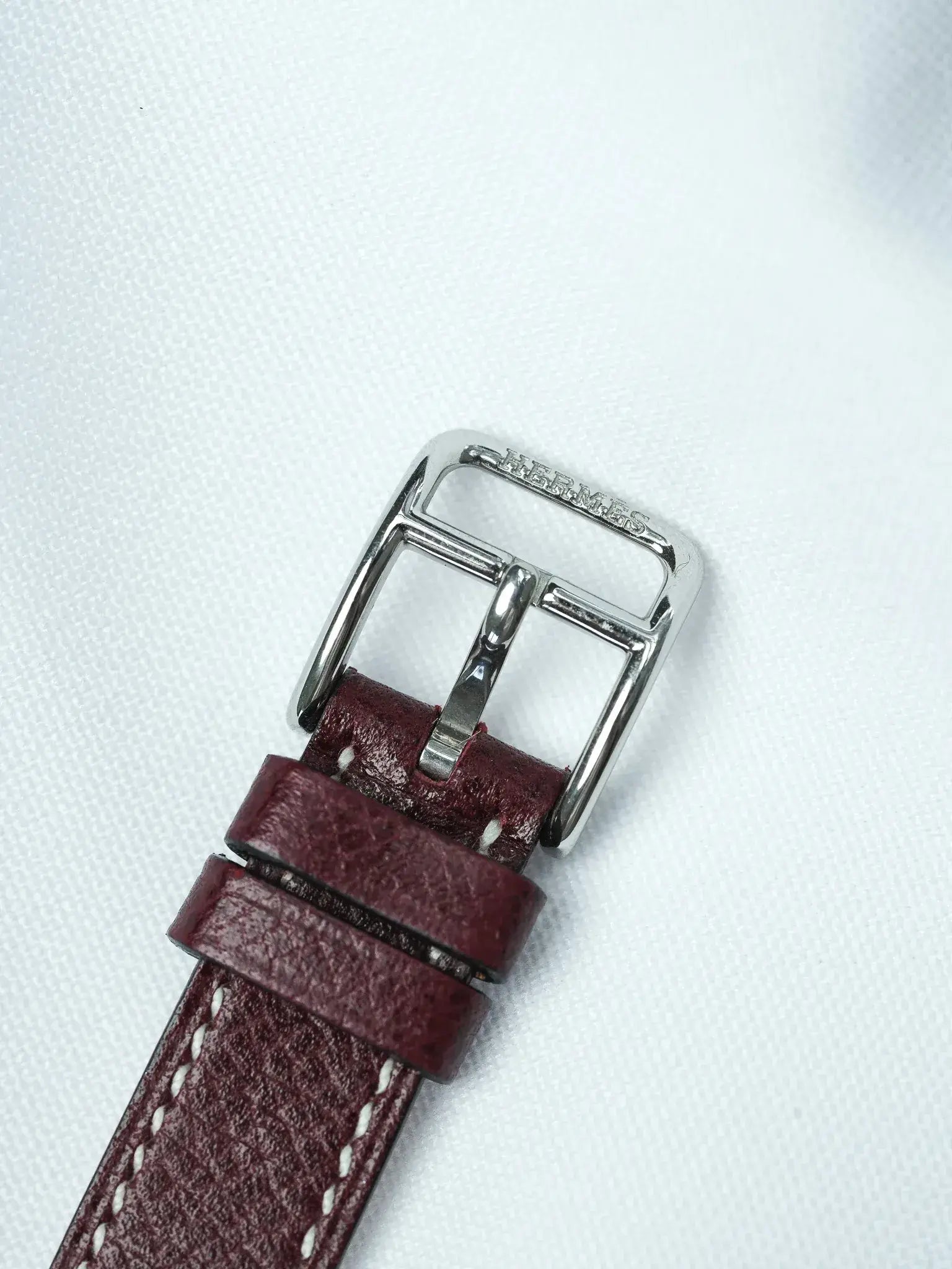 Hermes - Tonneau Acier Cadran Guilloché ref.C01.510 - 2010s