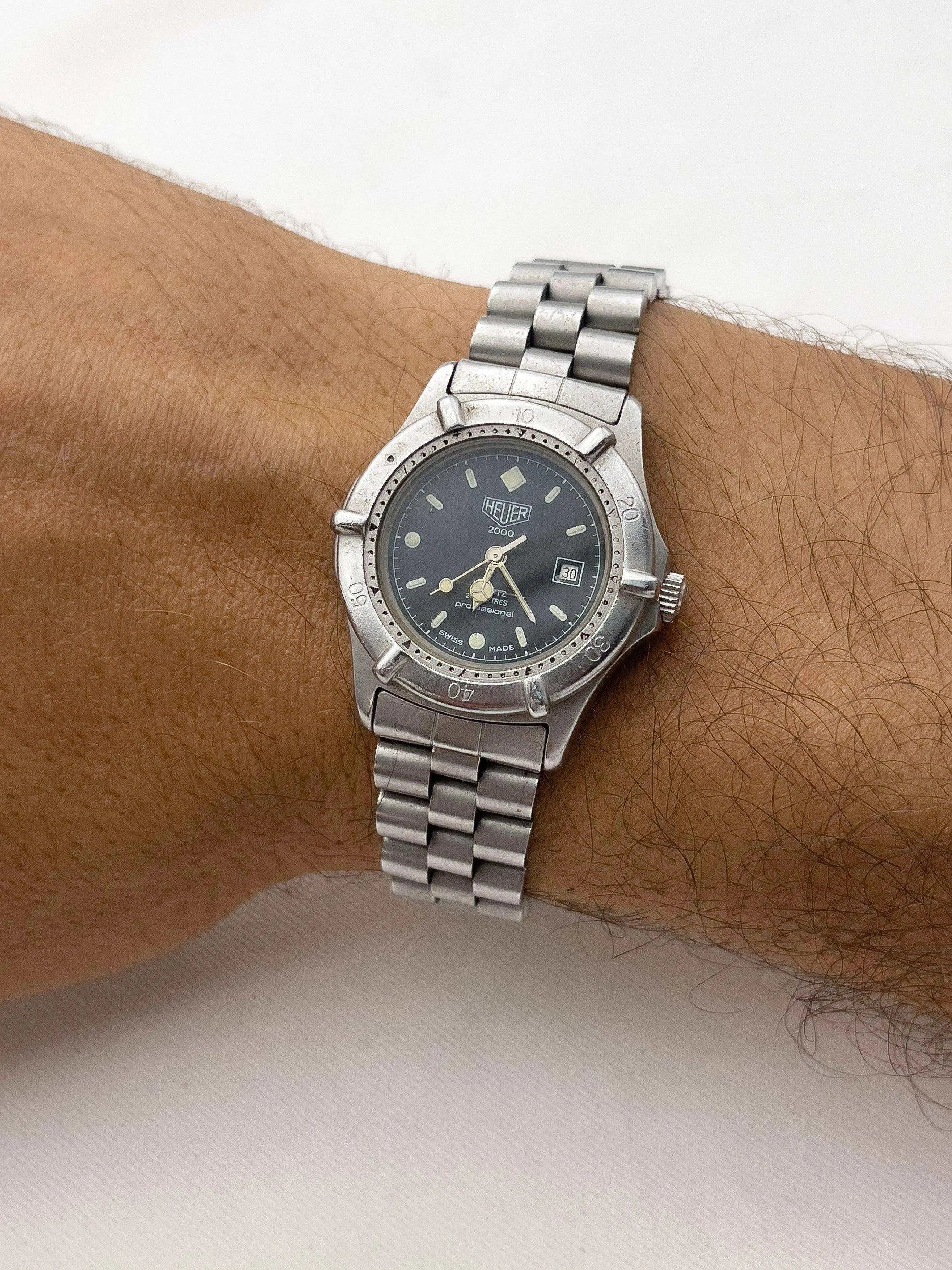Heuer - Mini Professionnal 2000 Silver - 1990’s - Atelier Victor - Vintage  Shop