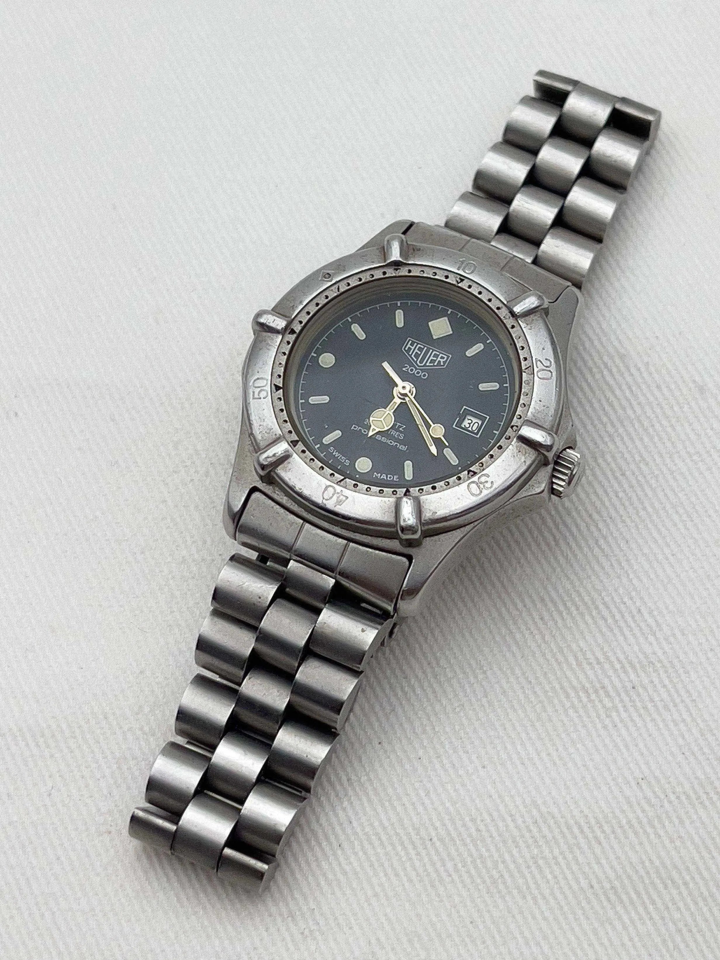 Heuer - Mini Professionnal 2000 Silver - 1990’s - Atelier Victor - Vintage  Shop
