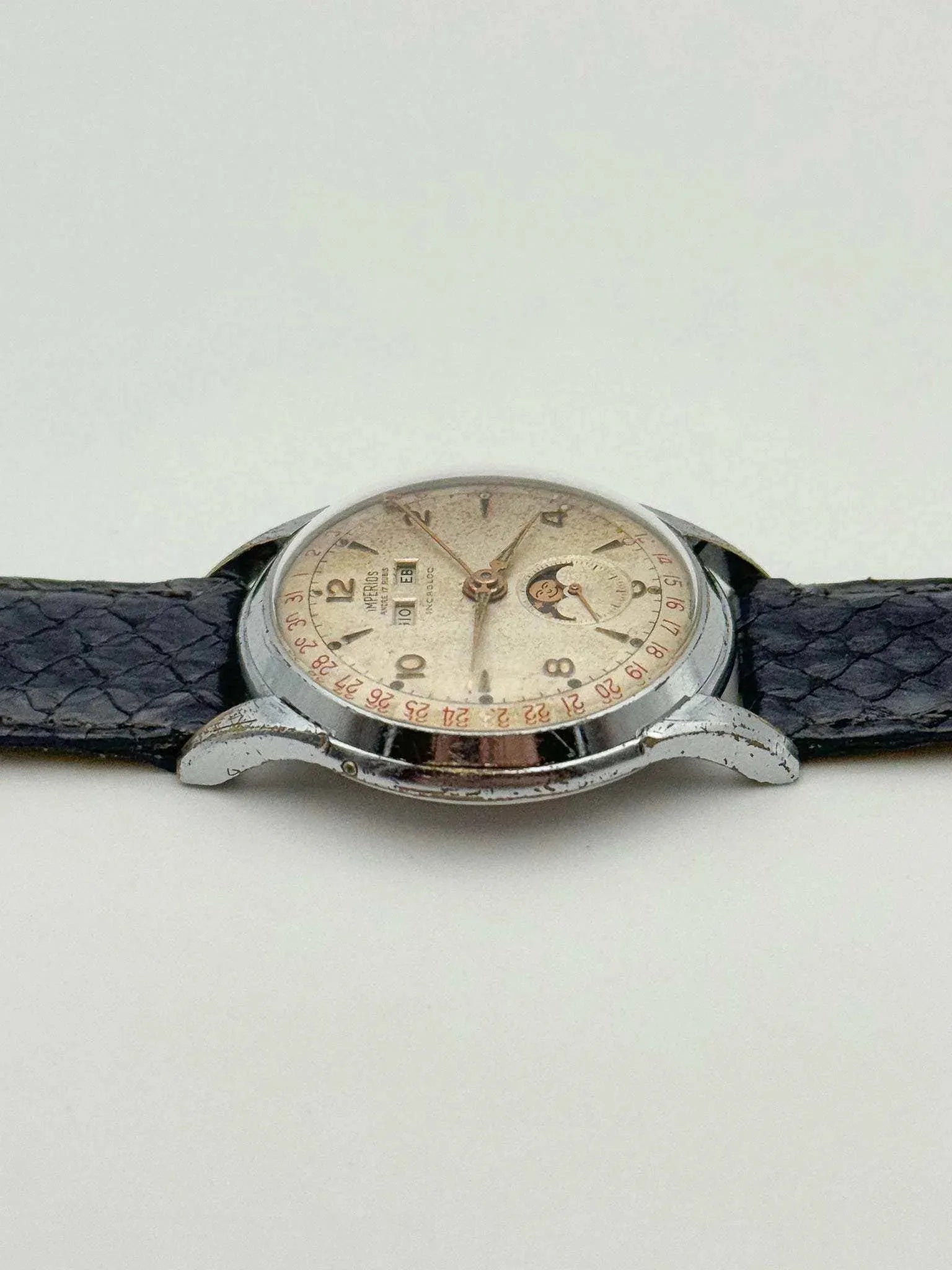 Imperios - Venus Triple Calendar Moonphase Chrome - 1950s - Atelier Victor - Vintage  Shop