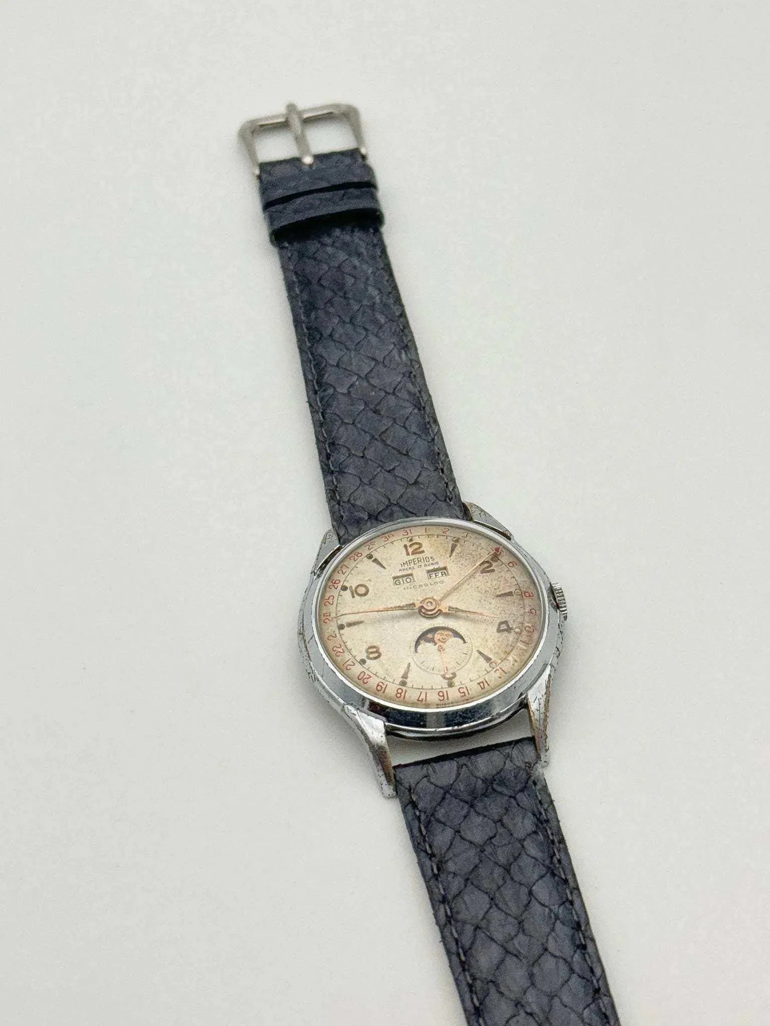 Imperios - Venus Triple Calendar Moonphase Chrome - 1950s - Atelier Victor - Vintage  Shop