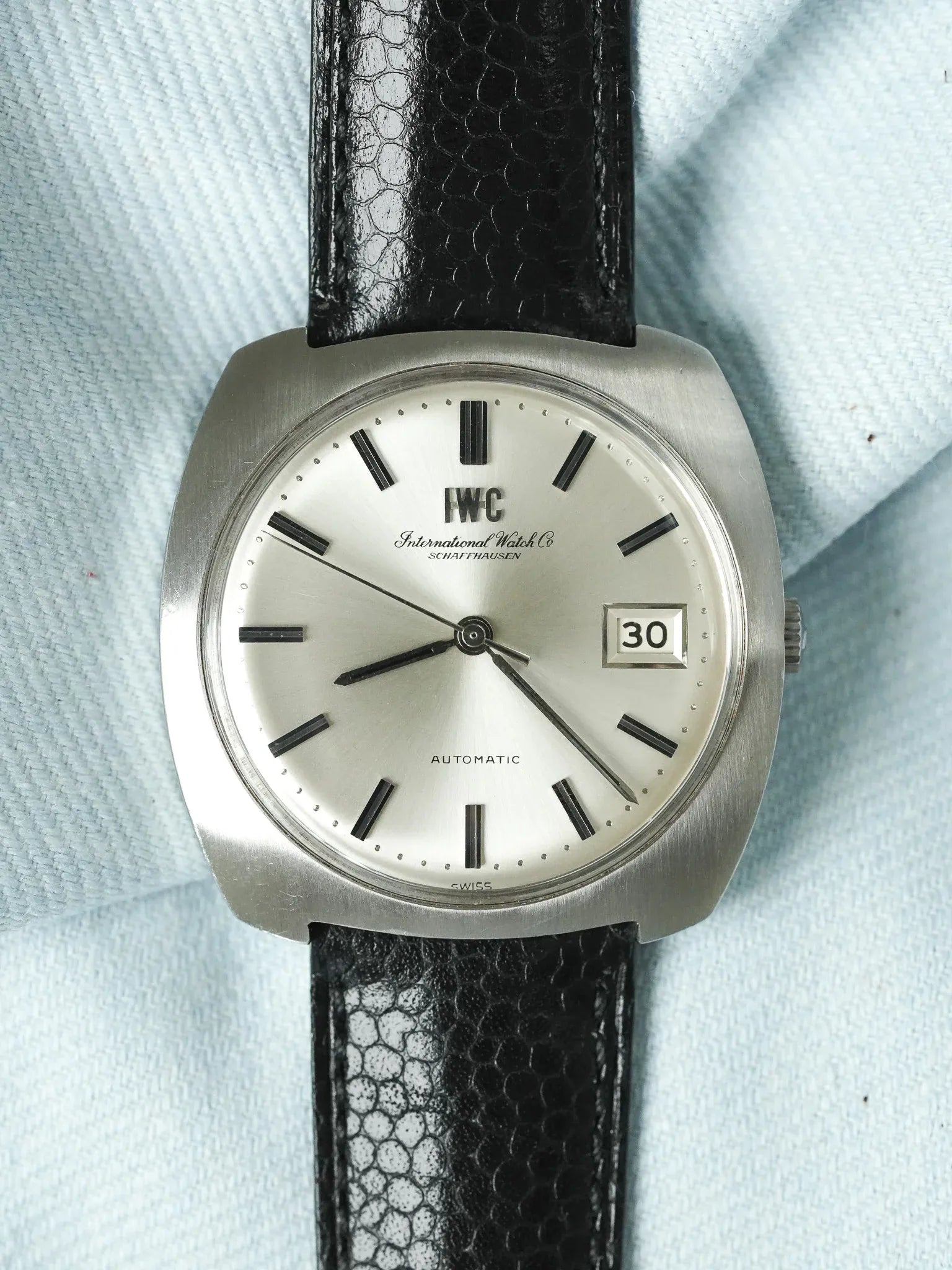 IWC - R814A Coussin Acier Brossé Monobloc cal.8541 - 1960s - Atelier Victor