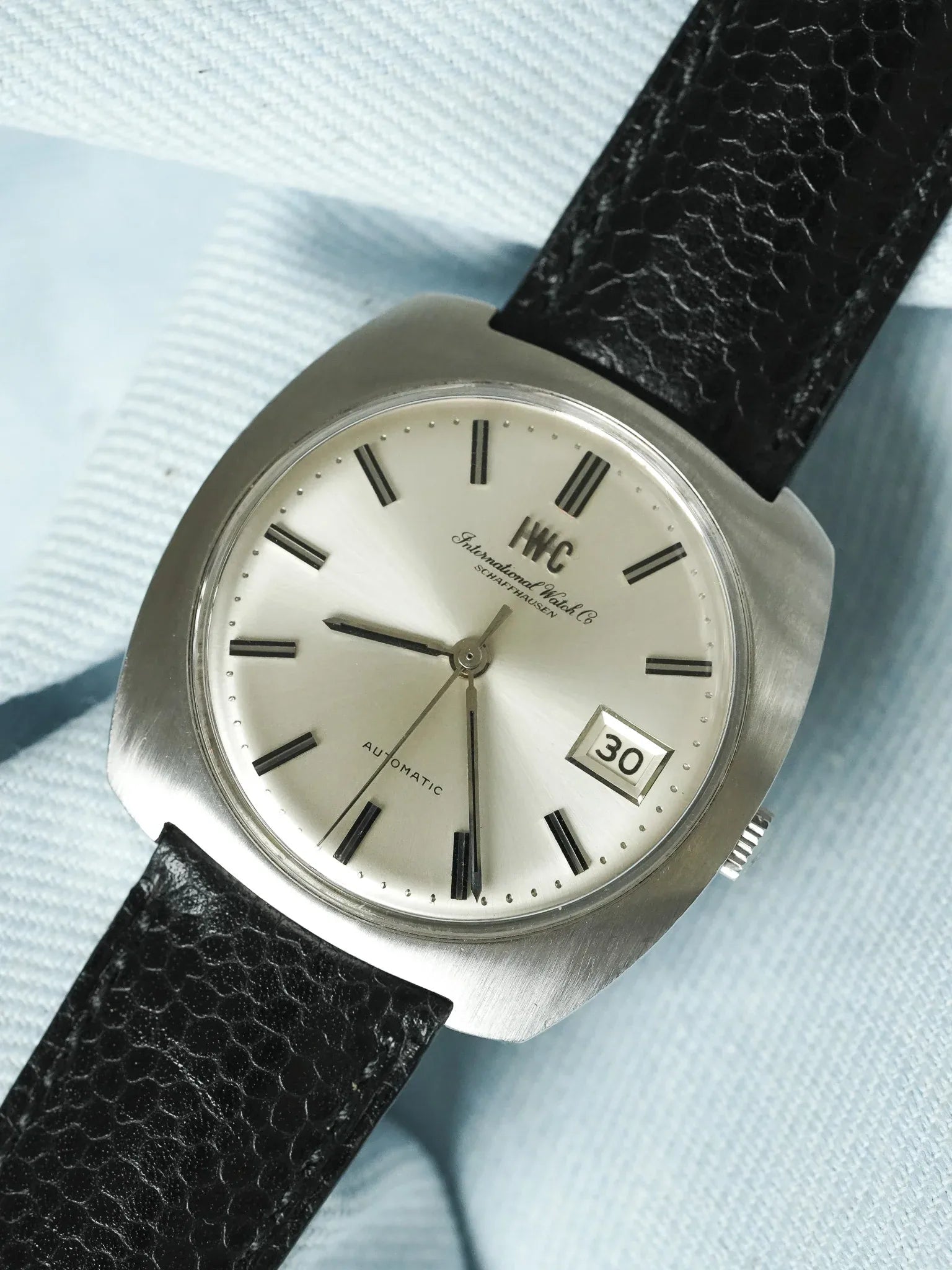 IWC - R814A Coussin Acier Brossé Monobloc cal.8541 - 1960s - Atelier Victor
