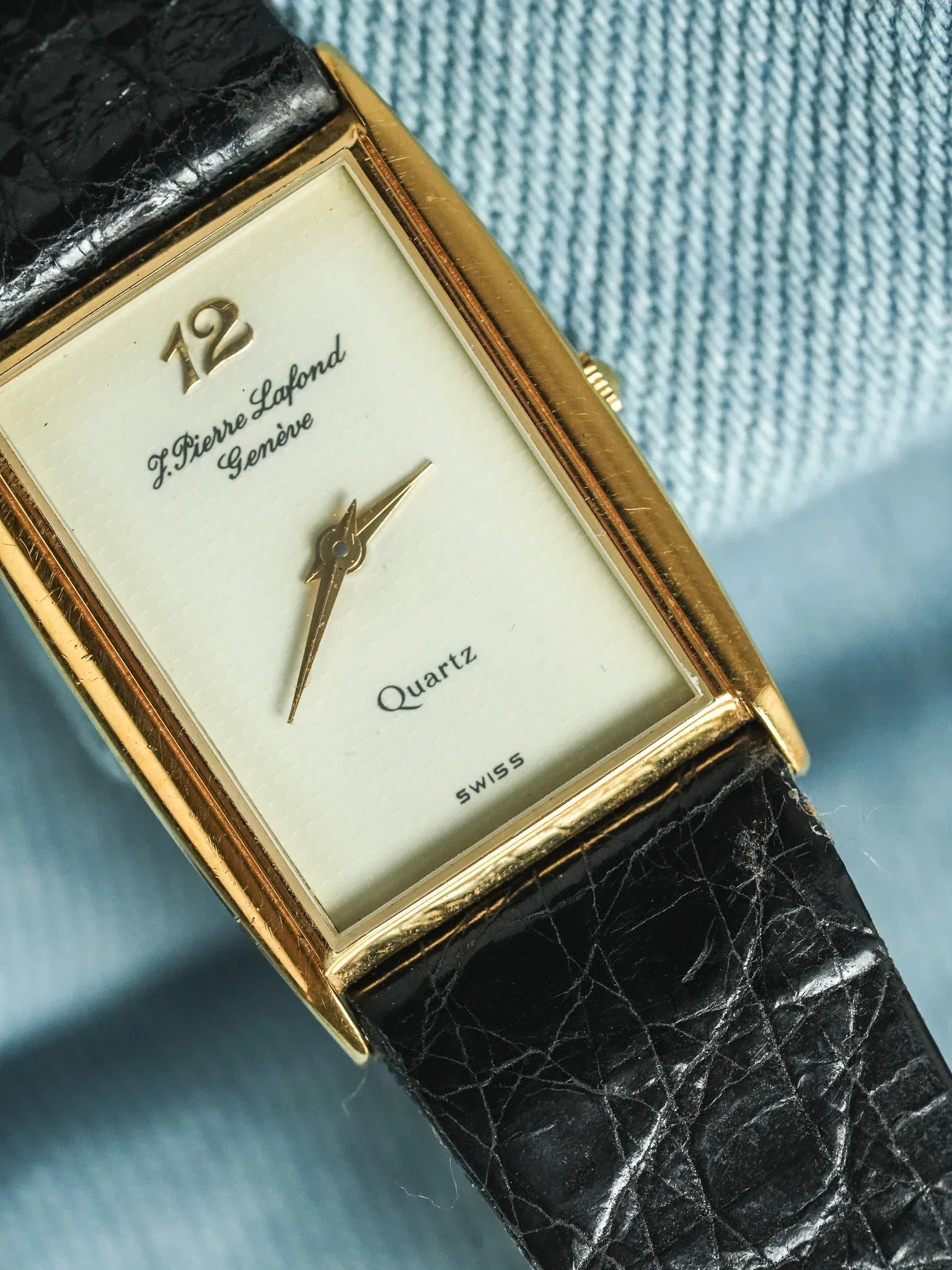 J.Pierre Lafond Genève - Tank Slim Or 12 - 1990s - Atelier Victor