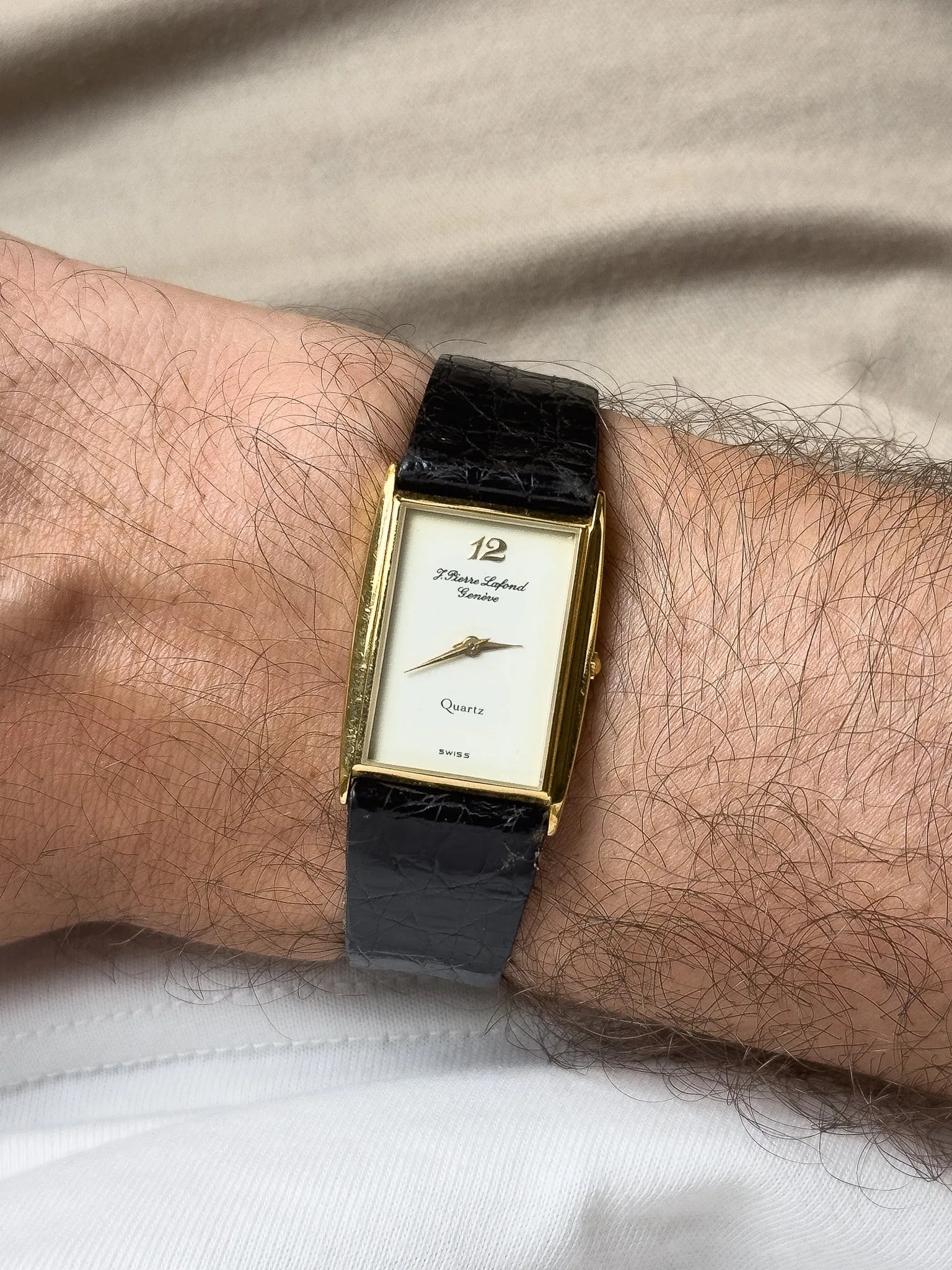 J.Pierre Lafond Genève - Tank Slim Or 12 - 1990s - Atelier Victor