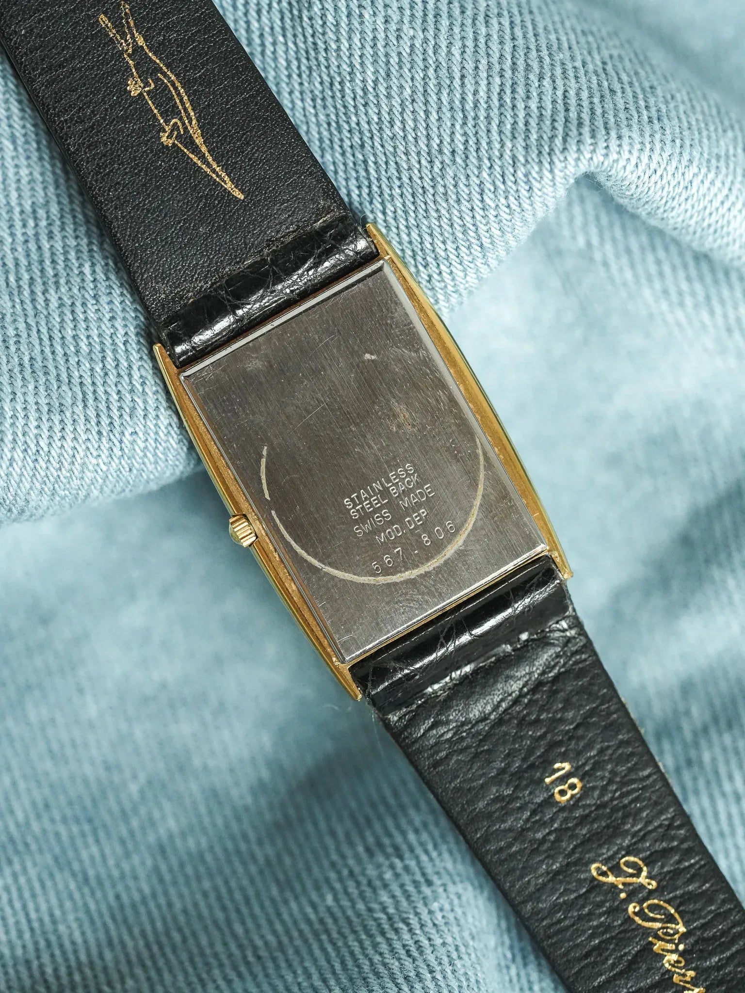 J.Pierre Lafond Genève - Tank Slim Or 12 - 1990s - Atelier Victor - Vintage  Shop