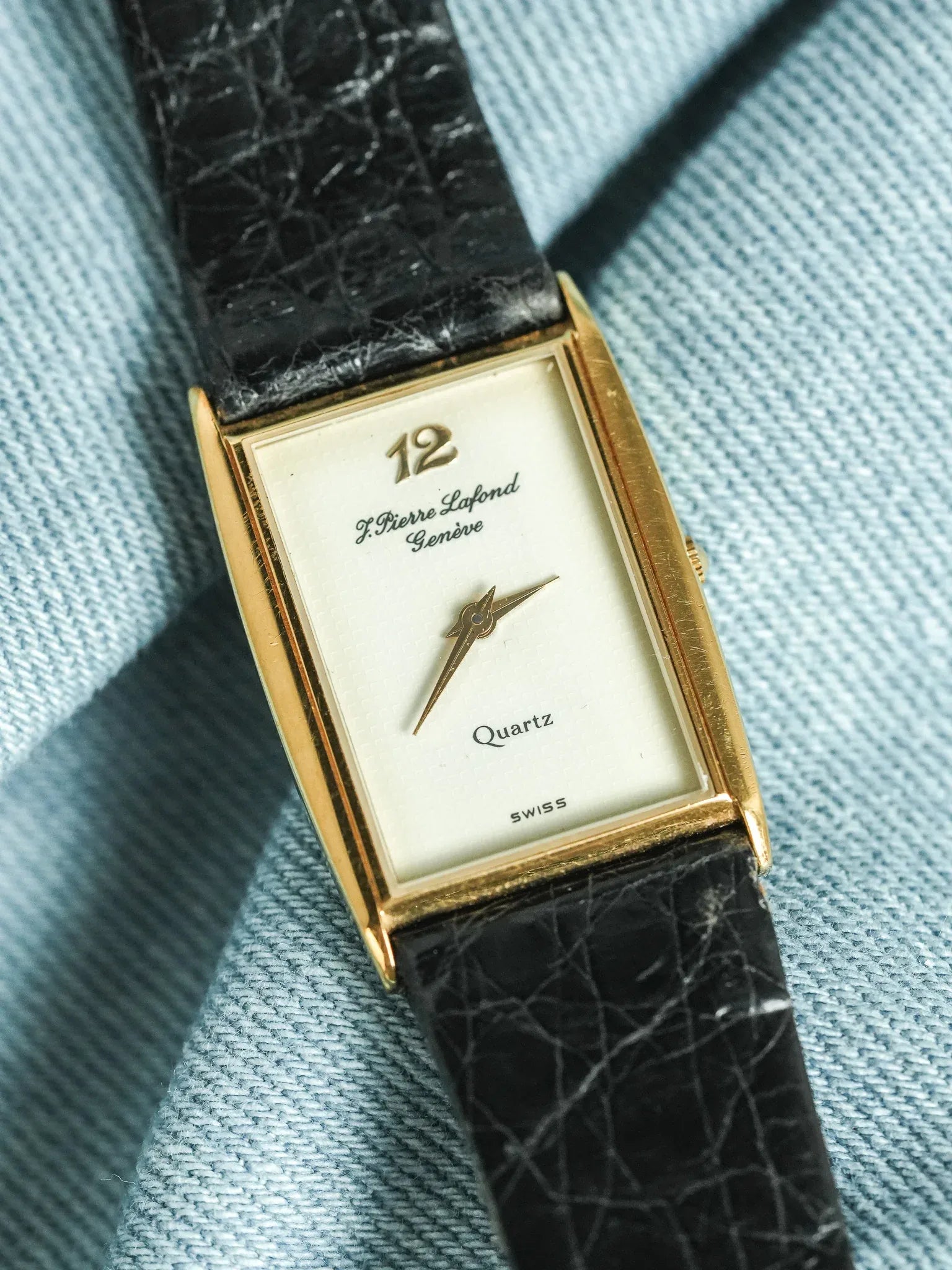 J.Pierre Lafond Genève - Tank Slim Or 12 - 1990s - Atelier Victor - Vintage  Shop