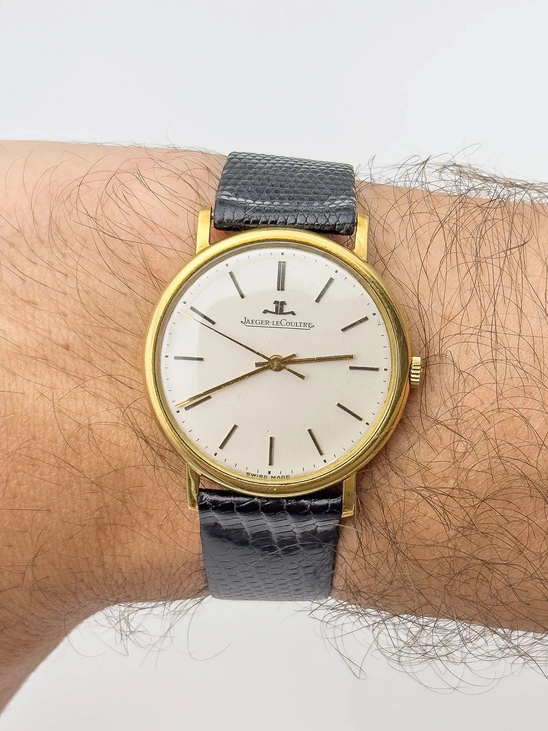 Jaeger-LeCoultre - 18K Gold Dress Watch - Box - 1960's - Atelier Victor Paris - Vintage Watch Shop Dubai