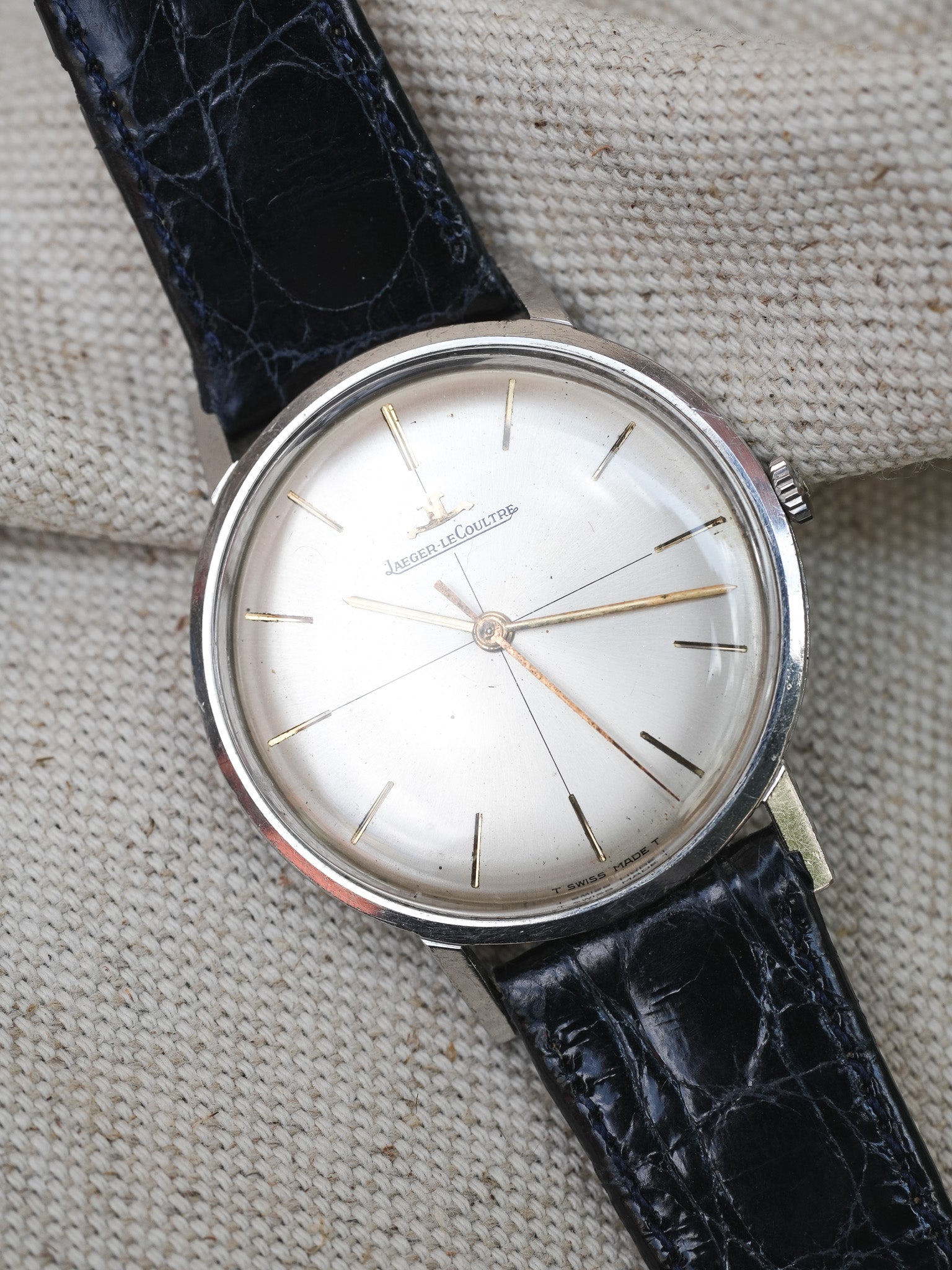 Jaeger-LeCoultre - Dress Watch Acier Crosshair Index Or - 1960s - Atelier Victor - Vintage  Shop