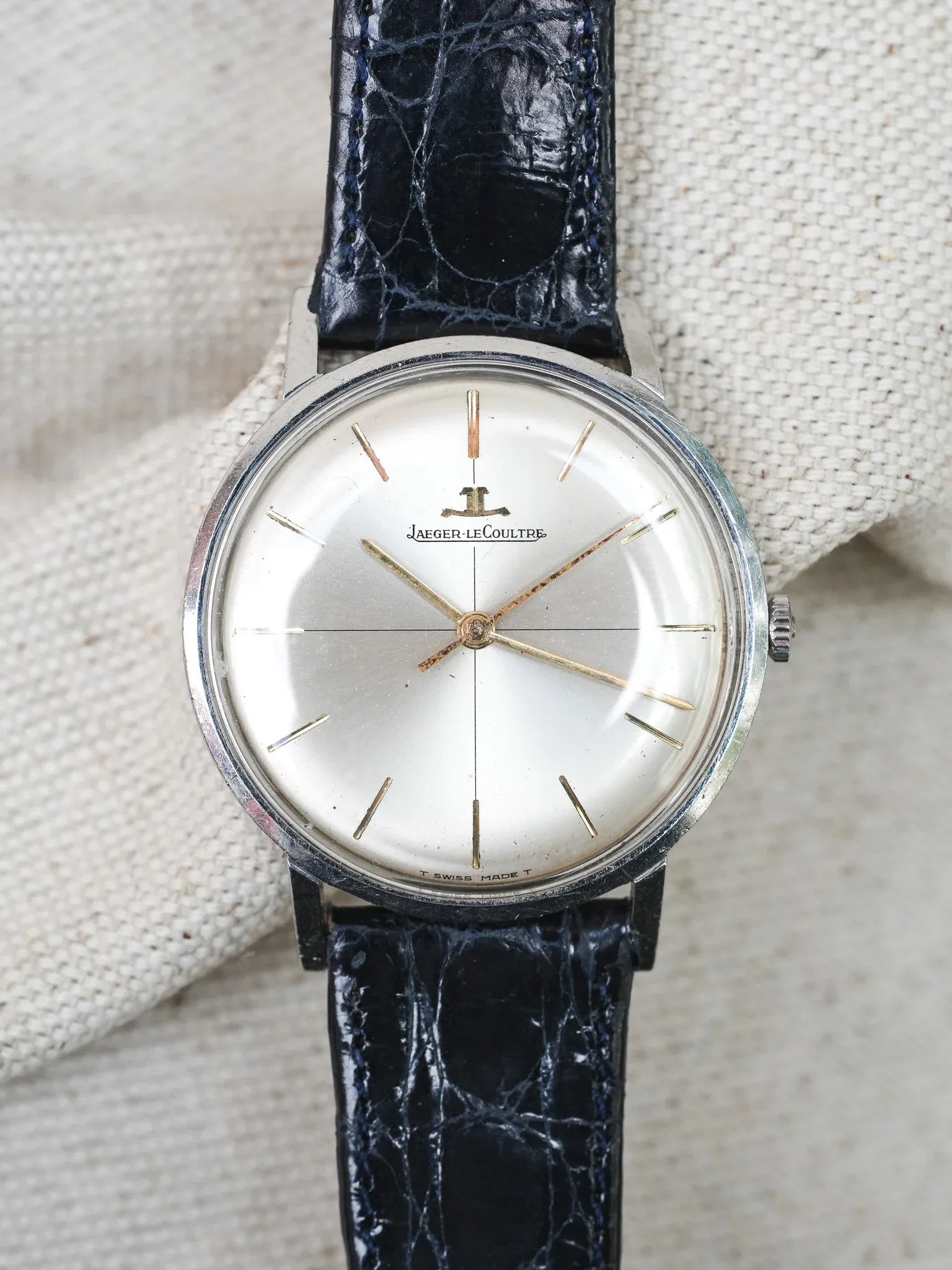 Jaeger-LeCoultre - Dress Watch Acier Crosshair Index Or - 1960s - Atelier Victor - Vintage  Shop