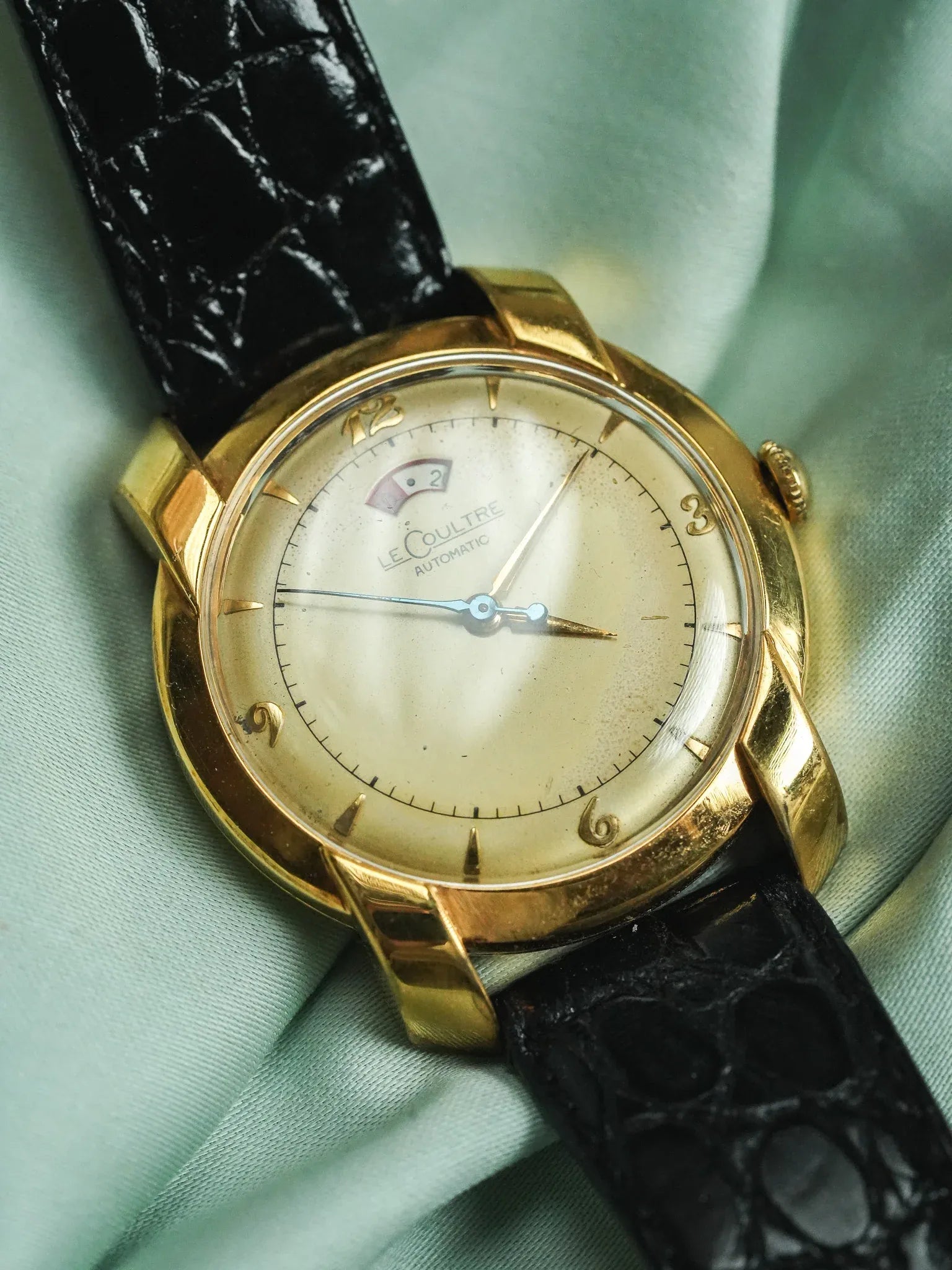 Jaeger-LeCoultre - Réserve de marche calibre 481 bumper 10k cornes fantaisies - 1950s - Atelier Victor