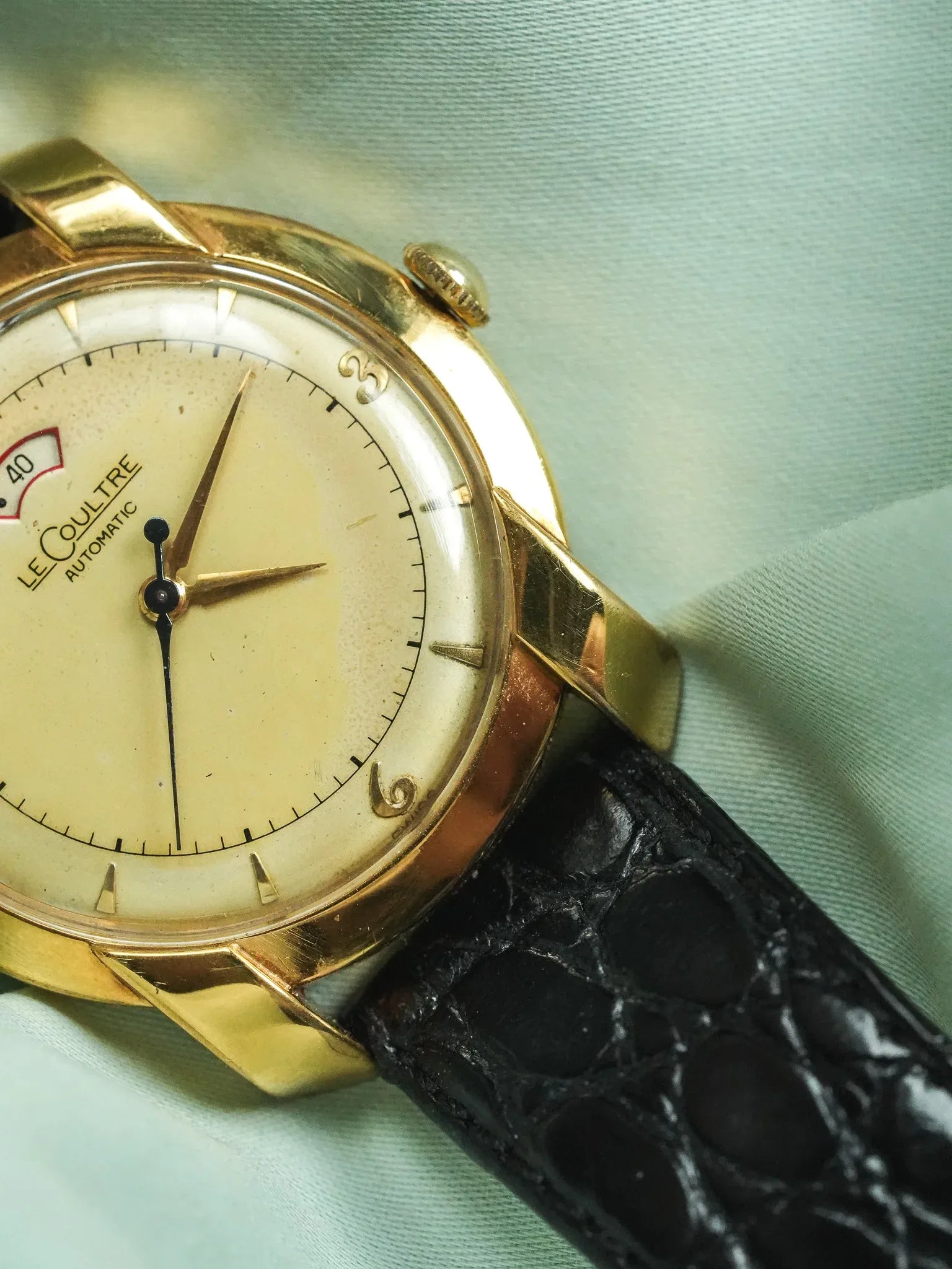 Jaeger-LeCoultre - Réserve de marche calibre 481 bumper 10k cornes fantaisies - 1950s - Atelier Victor