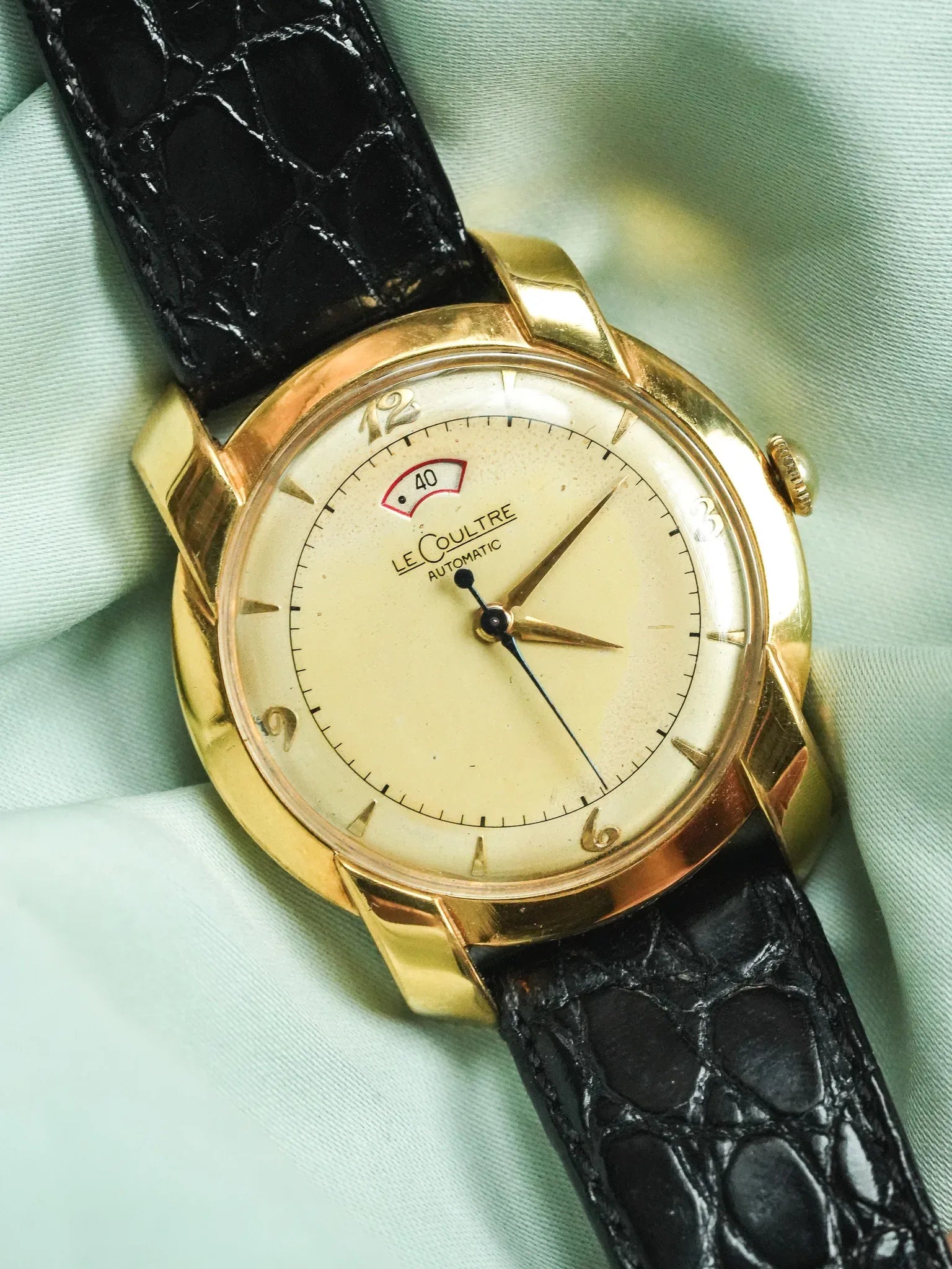 Jaeger-LeCoultre - Réserve de marche calibre 481 bumper 10k cornes fantaisies - 1950s - Atelier Victor