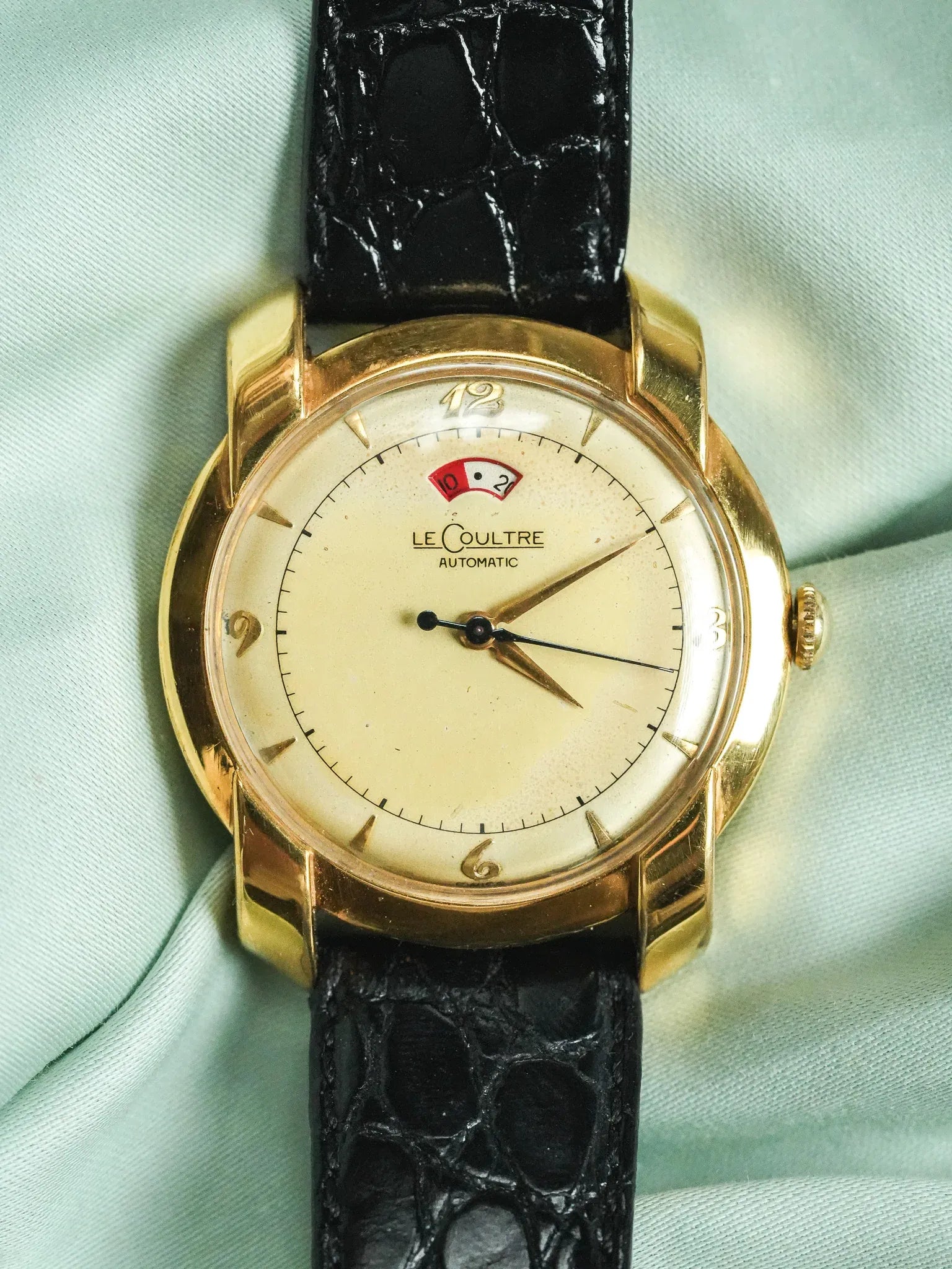 Jaeger-LeCoultre - Réserve de marche calibre 481 bumper 10k cornes fantaisies - 1950s - Atelier Victor