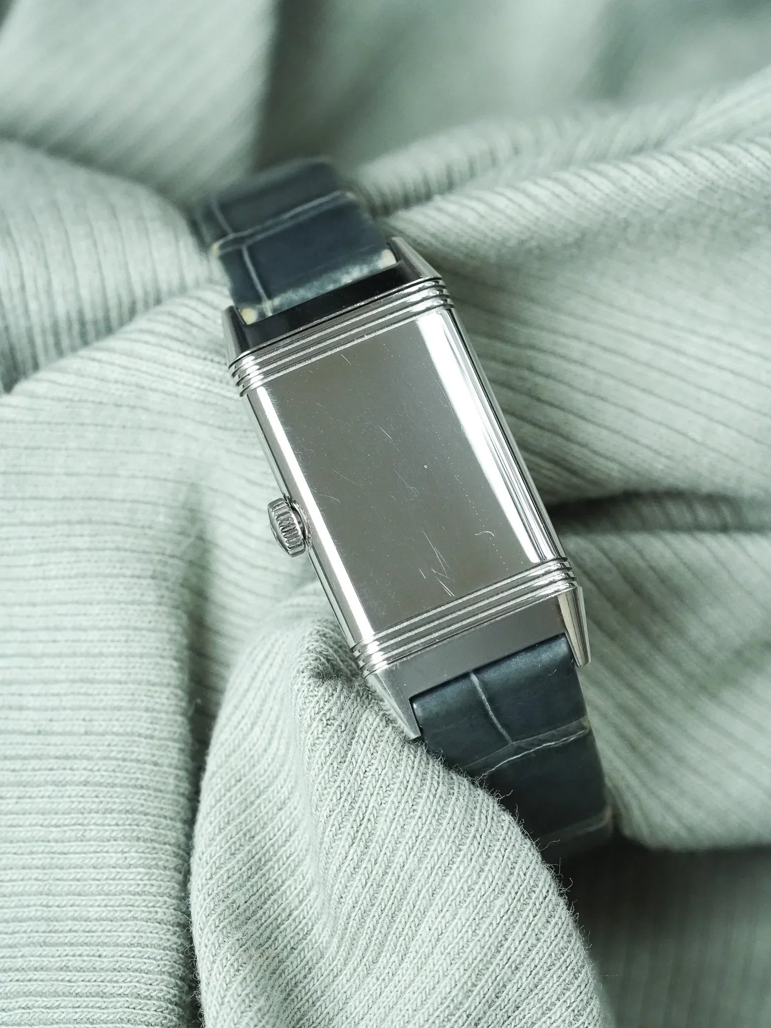 Jaeger-LeCoultre - Reverso 201.8.47 steel diamonds 20x40mm - 2010s 