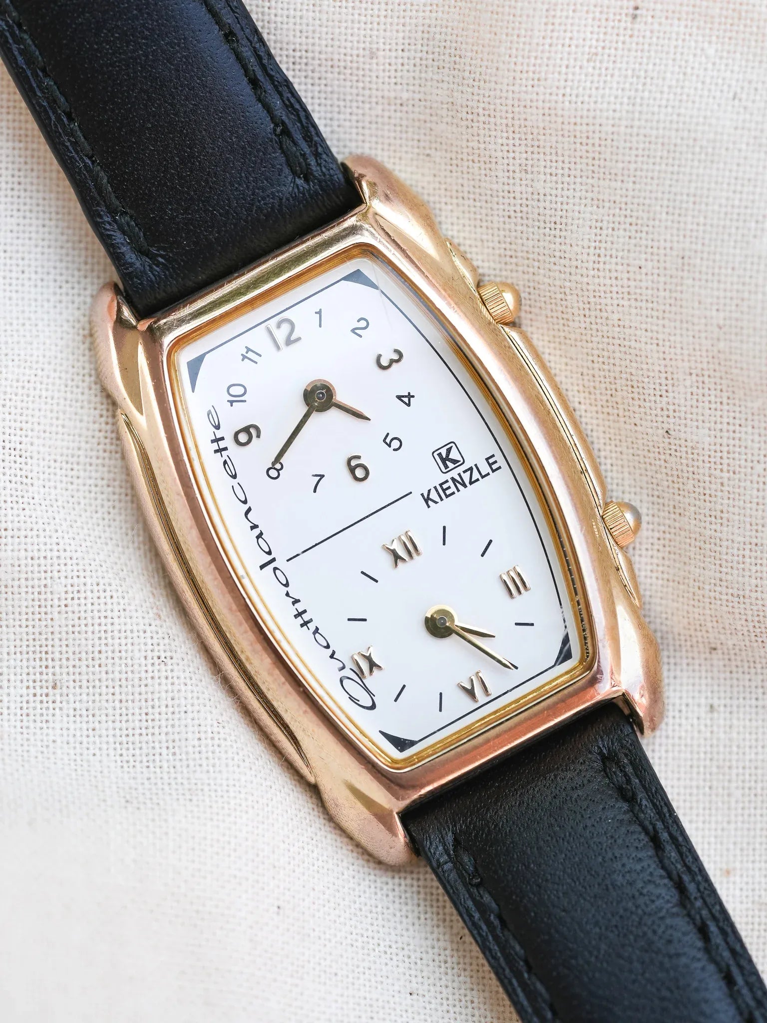 Kienze - Dual time double mouvements verre bombé - 1990s - Atelier Victor