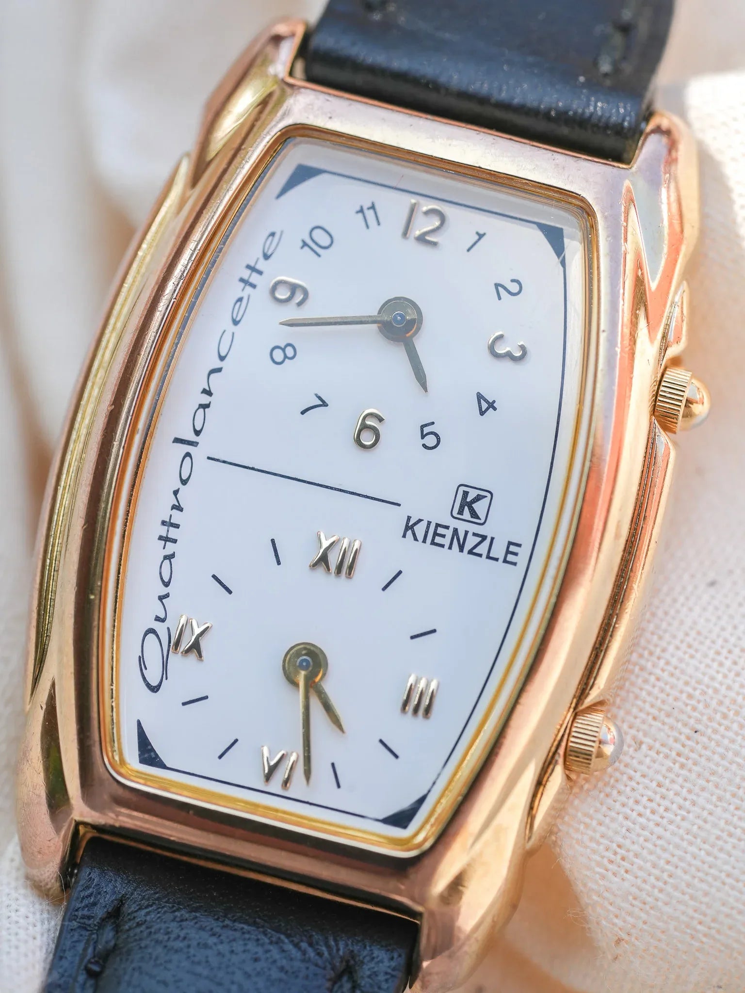 Kienze - Dual time double mouvements verre bombé - 1990s - Atelier Victor