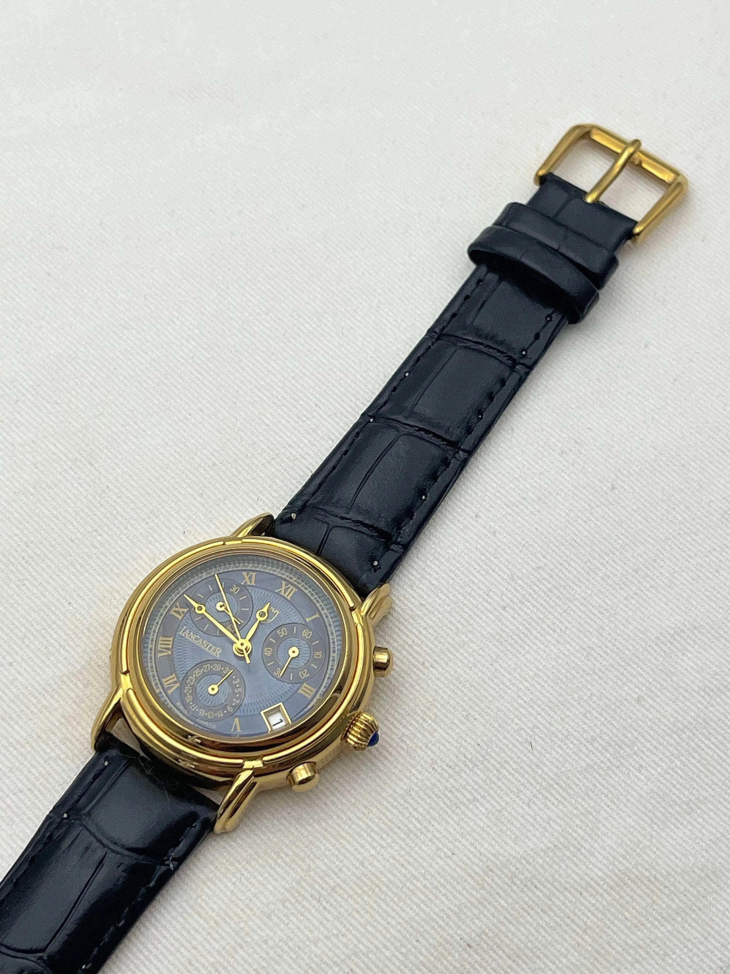 Lancaster - Blue Dial Chronographe - 1990s - Atelier Victor - Vintage  Shop