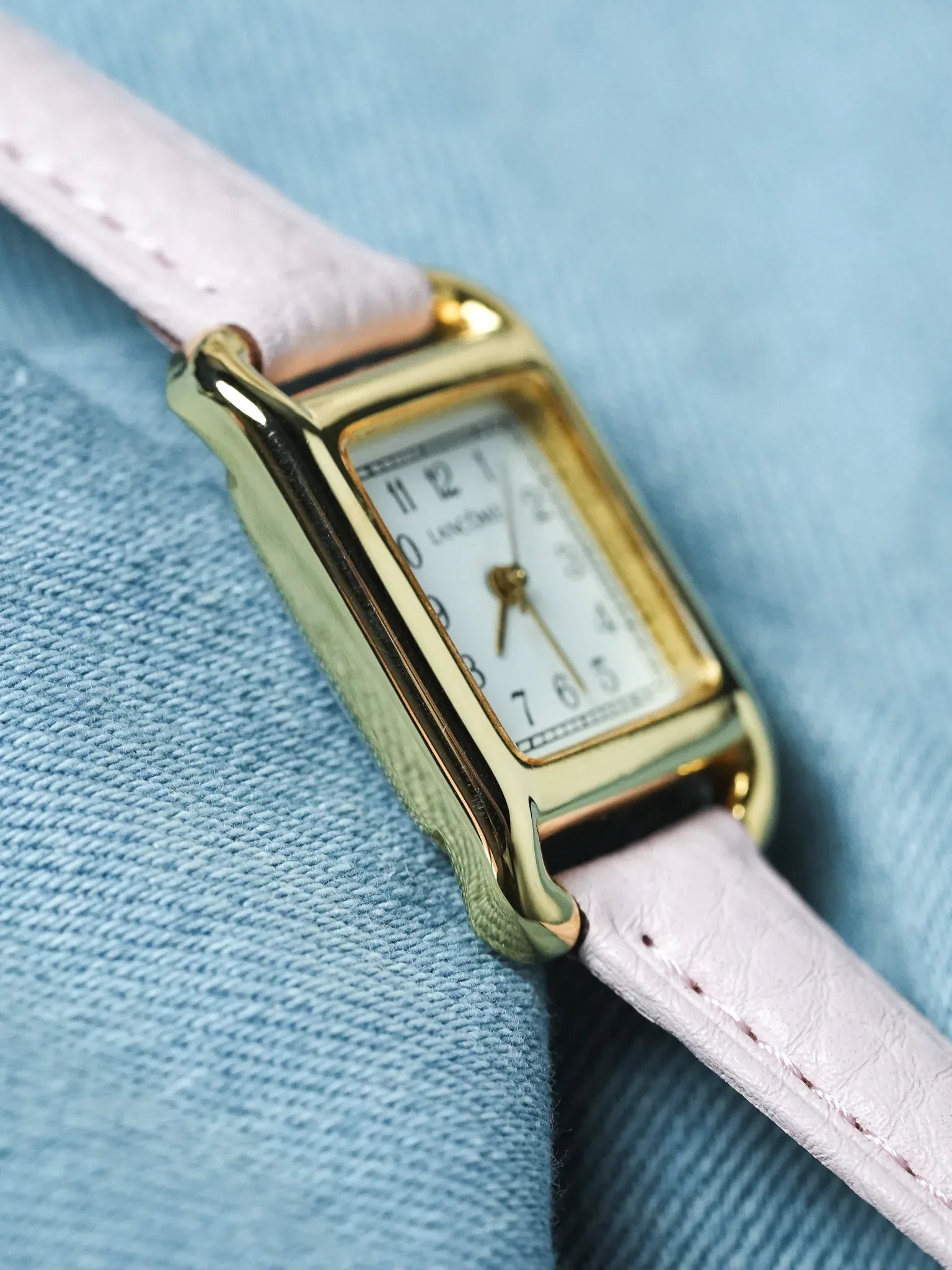 Lancôme - Tank Or Rectangulaire Cadran blanc - 2000s - Atelier Victor