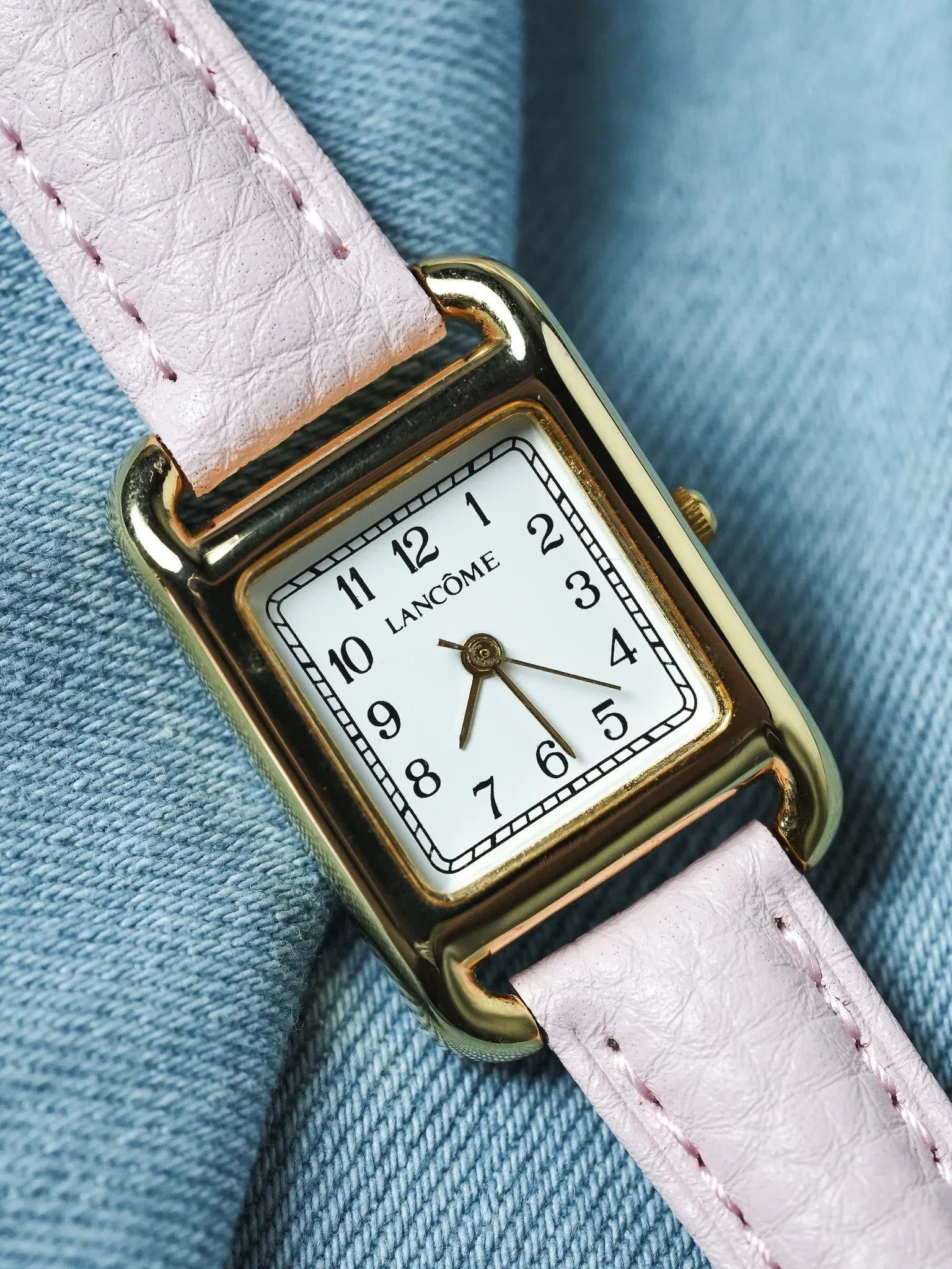 Lancôme - Tank Or Rectangulaire Cadran blanc - 2000s - Atelier Victor