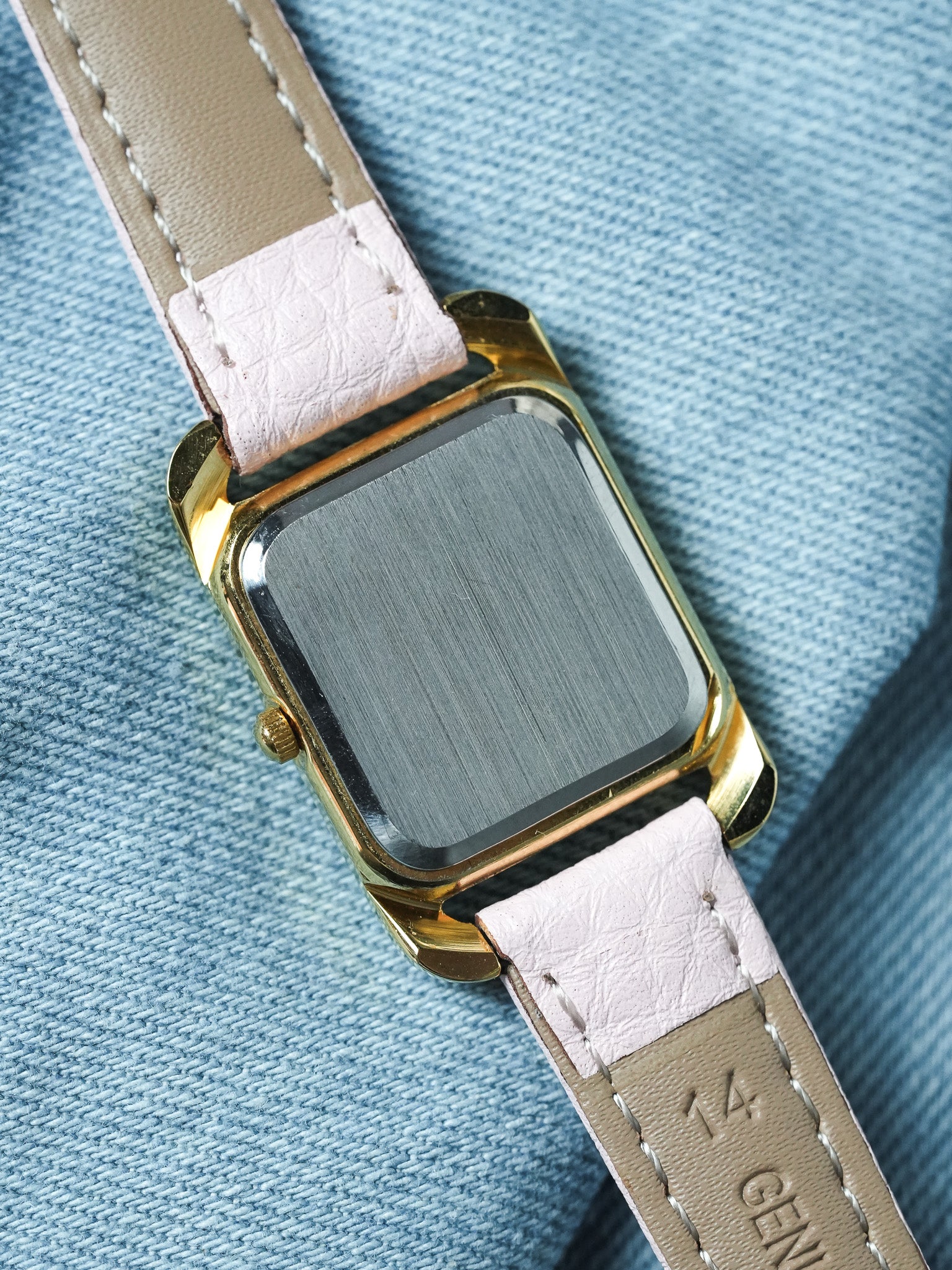 Lancôme - Tank Or Rectangulaire Cadran blanc - 2000s - Atelier Victor - Vintage  Shop