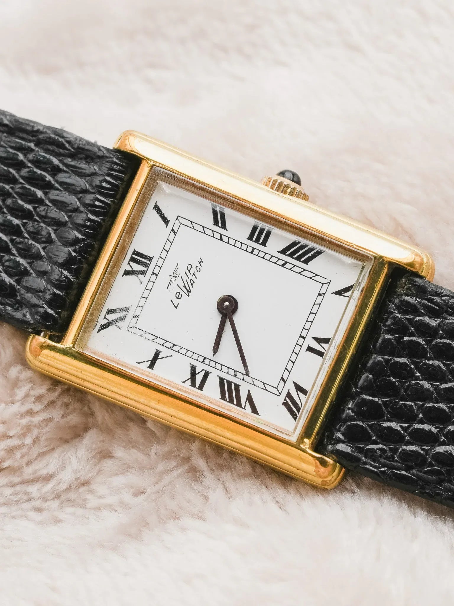 Levir Watch - Tank Plaqué or double épaisseur - 1980s - Atelier Victor