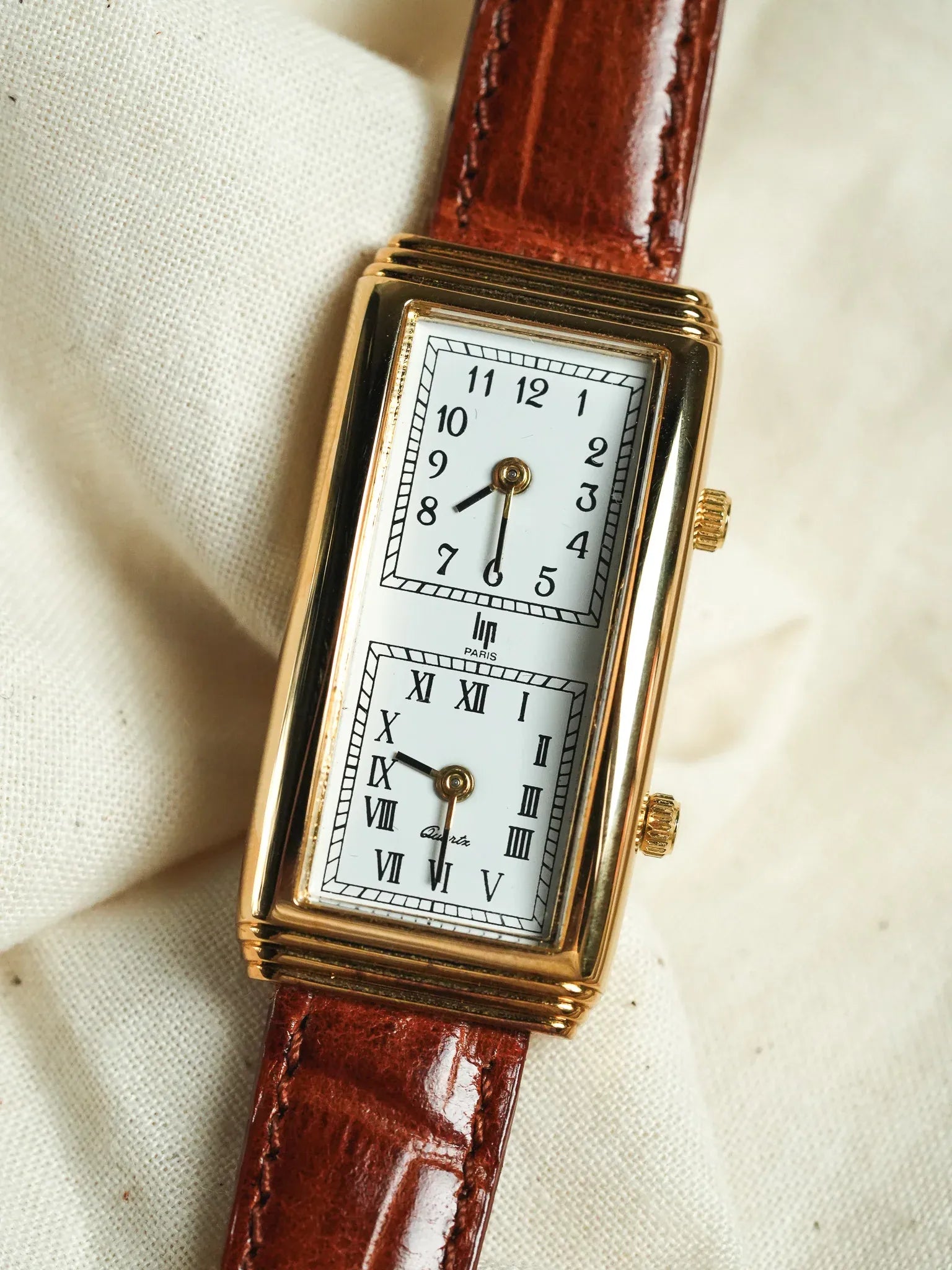 Lip - Double Fuseaux Horaires avec deux mouvements - Boite & Papier - 1990s - Atelier Victor