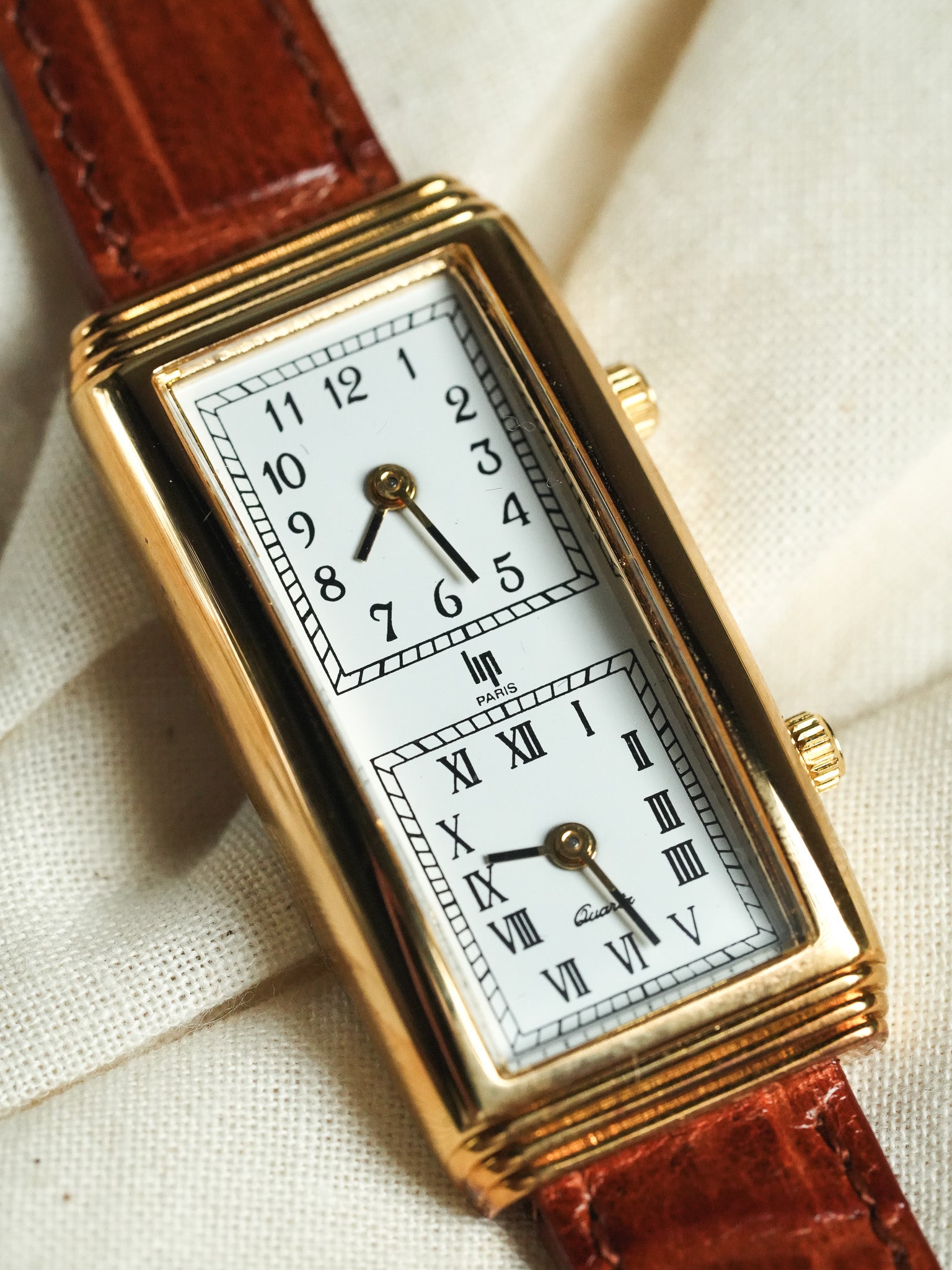 Lip - Double Fuseaux Horaires avec deux mouvements - Boite & Papier - 1990s - Atelier Victor - Vintage  Shop