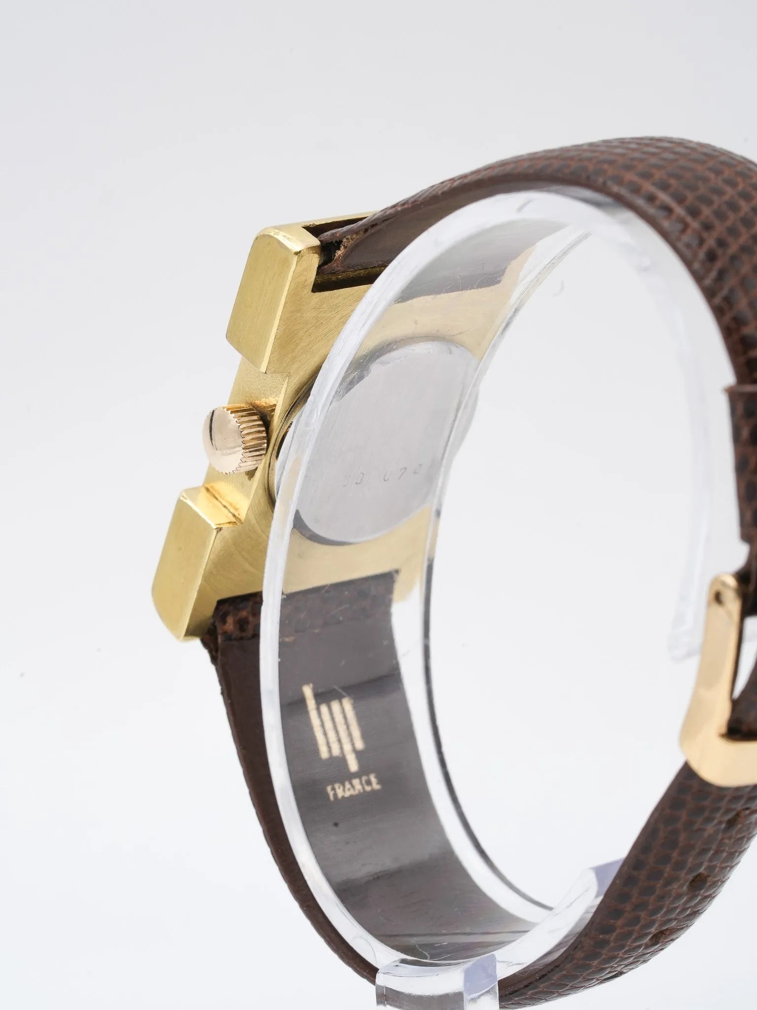 Lip - Isabelle Hebey Rectangle design plaqué or - 1970s - Atelier Victor Paris - Vintage Watch Shop Dubai