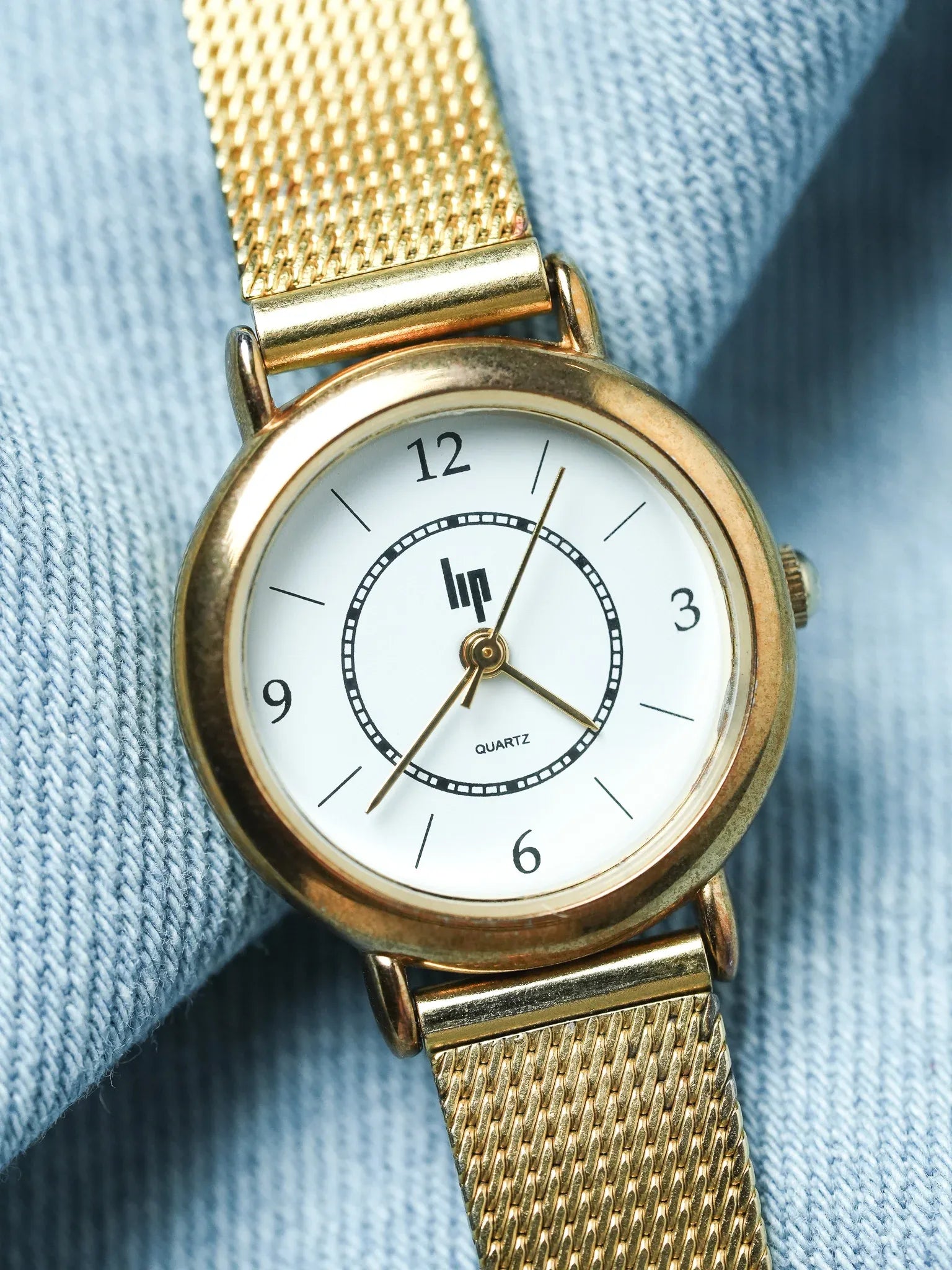 Lip - Mini Ronde Or Cadran blanc - 2000s - Atelier Victor