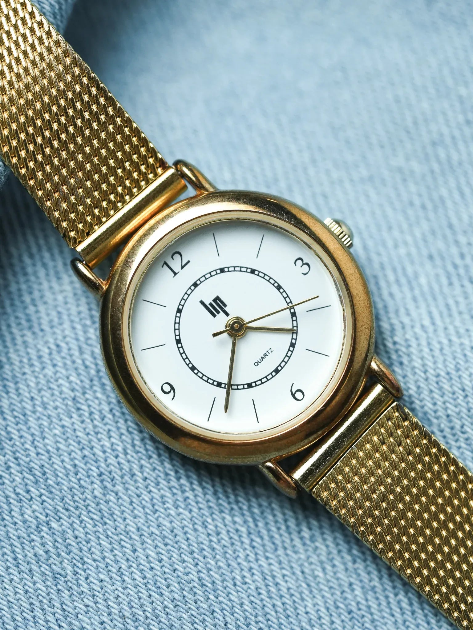 Lip - Mini Ronde Or Cadran blanc - 2000s - Atelier Victor