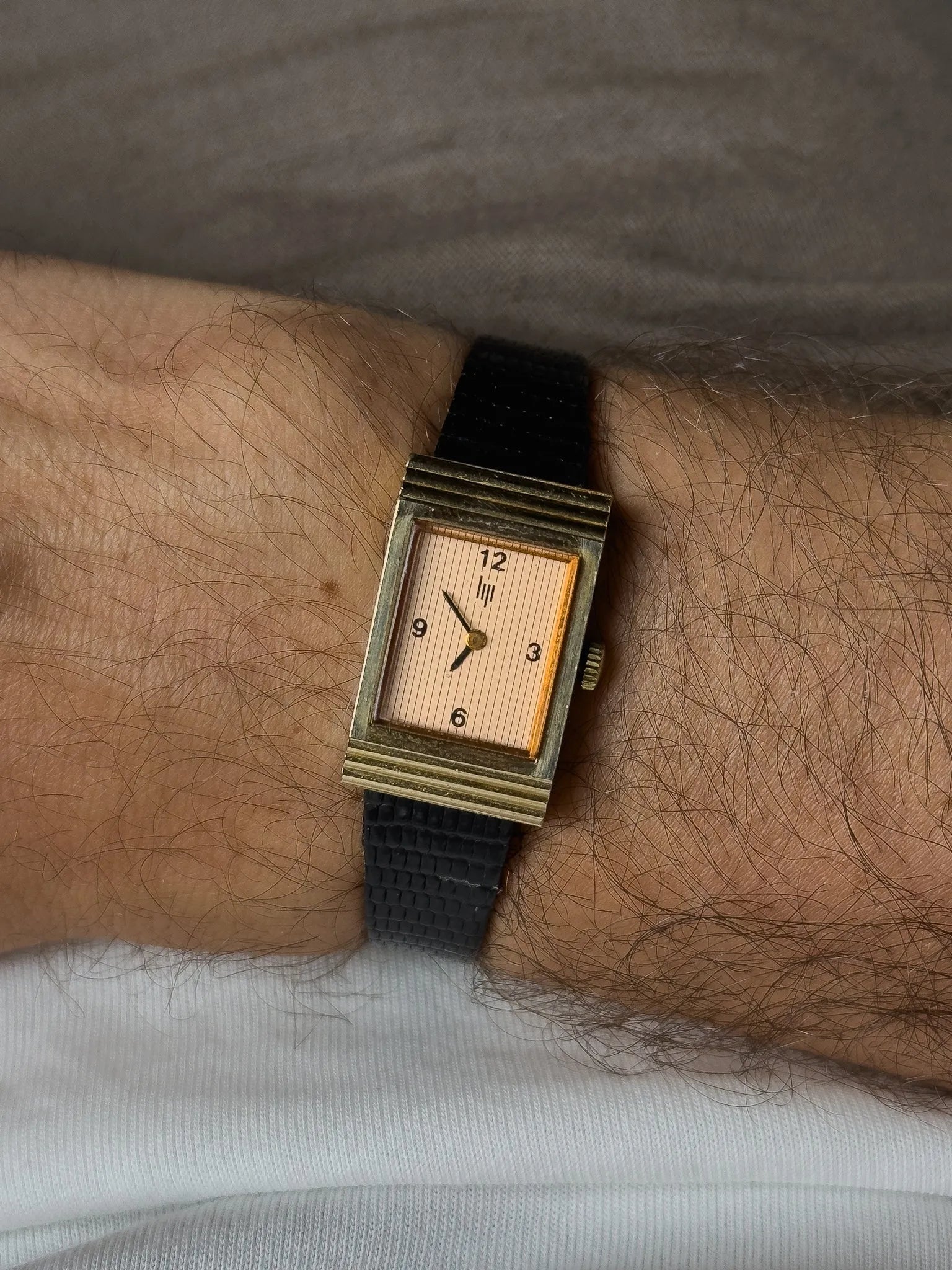 Lip - Tank Or Cadran Saumon Tapissé - 1970s - Atelier Victor