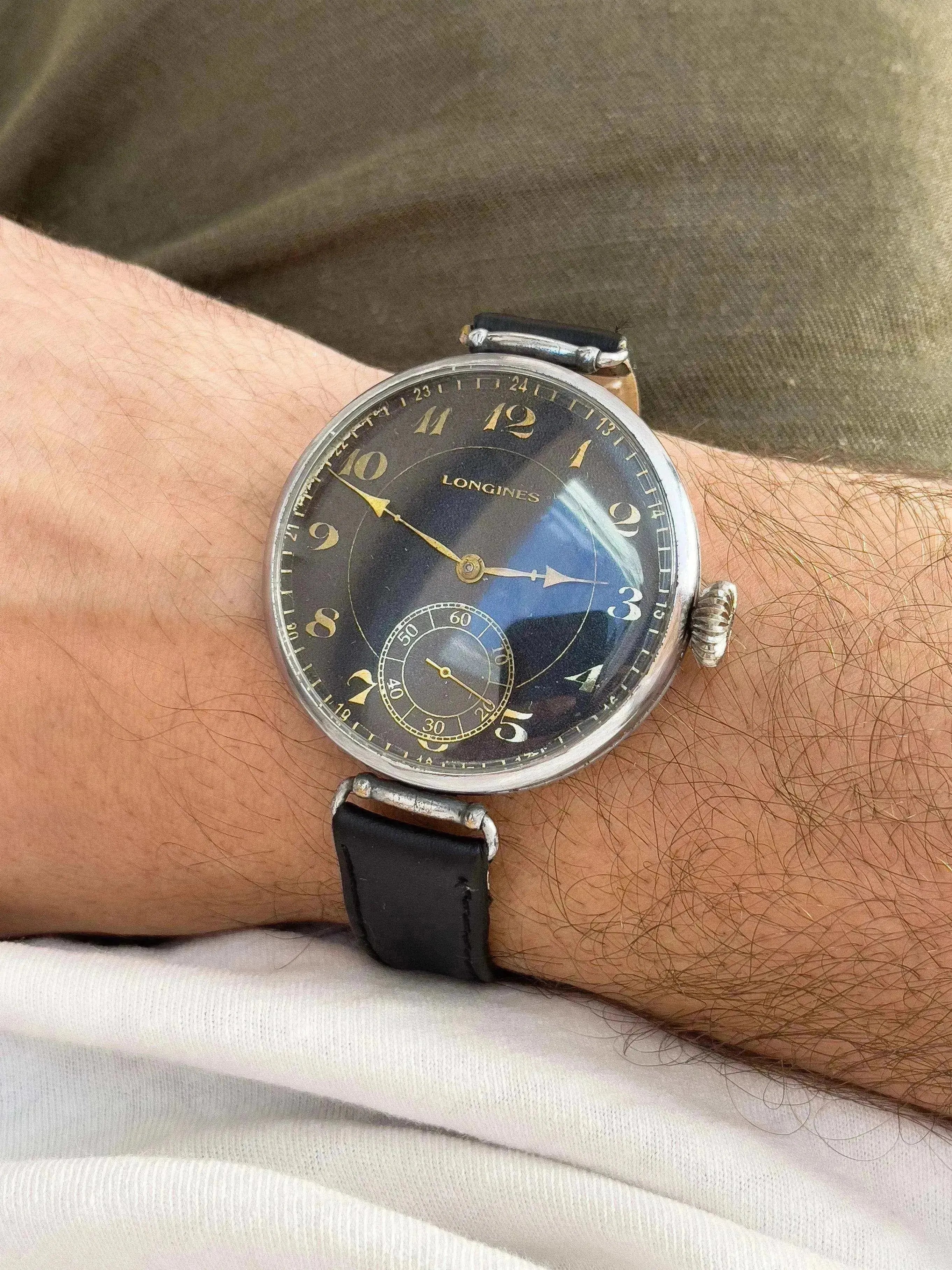 Longines - Ancienne montre de poche sur bracelet - 1929 - Atelier Victor