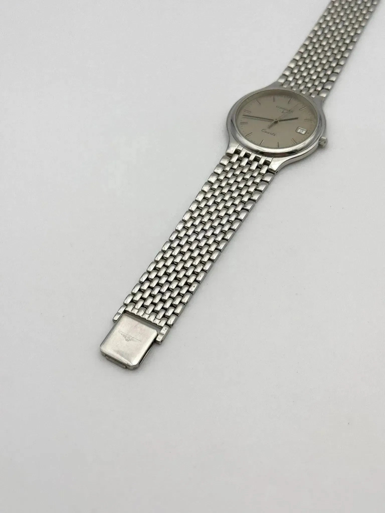 Longines - Beads of Rice Full Steel - 1980s - Atelier Victor - Vintage  Shop