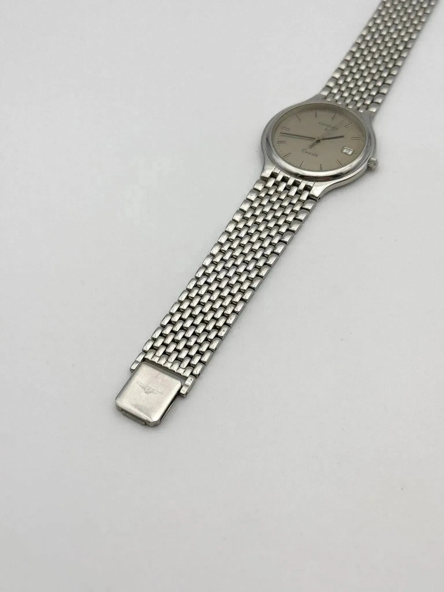 Longines - Beads of Rice Full Steel - 1980s - Atelier Victor - Vintage  Shop