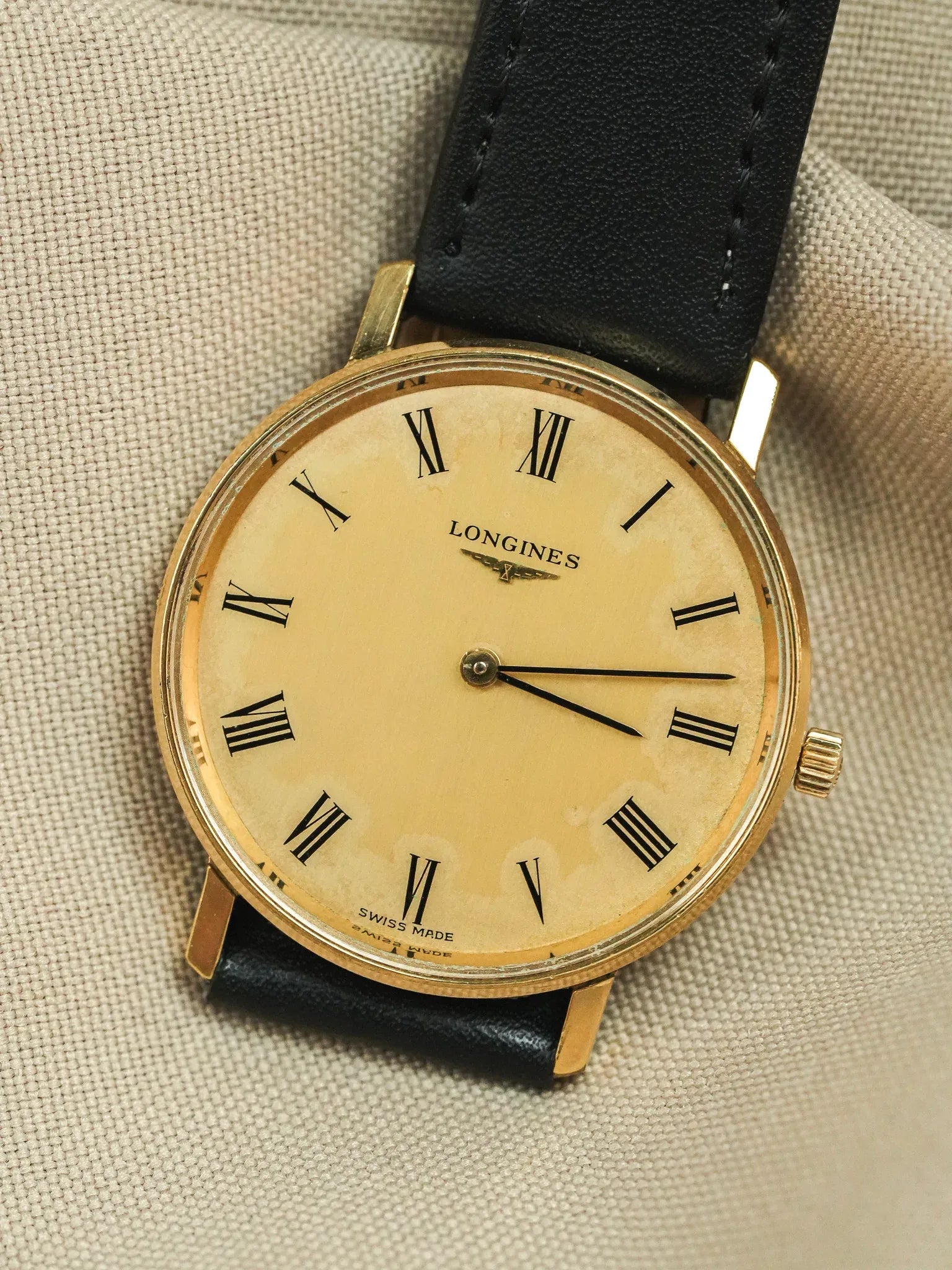 Longines - Boitier Plaqué or Index Romain - 1978 - Atelier Victor