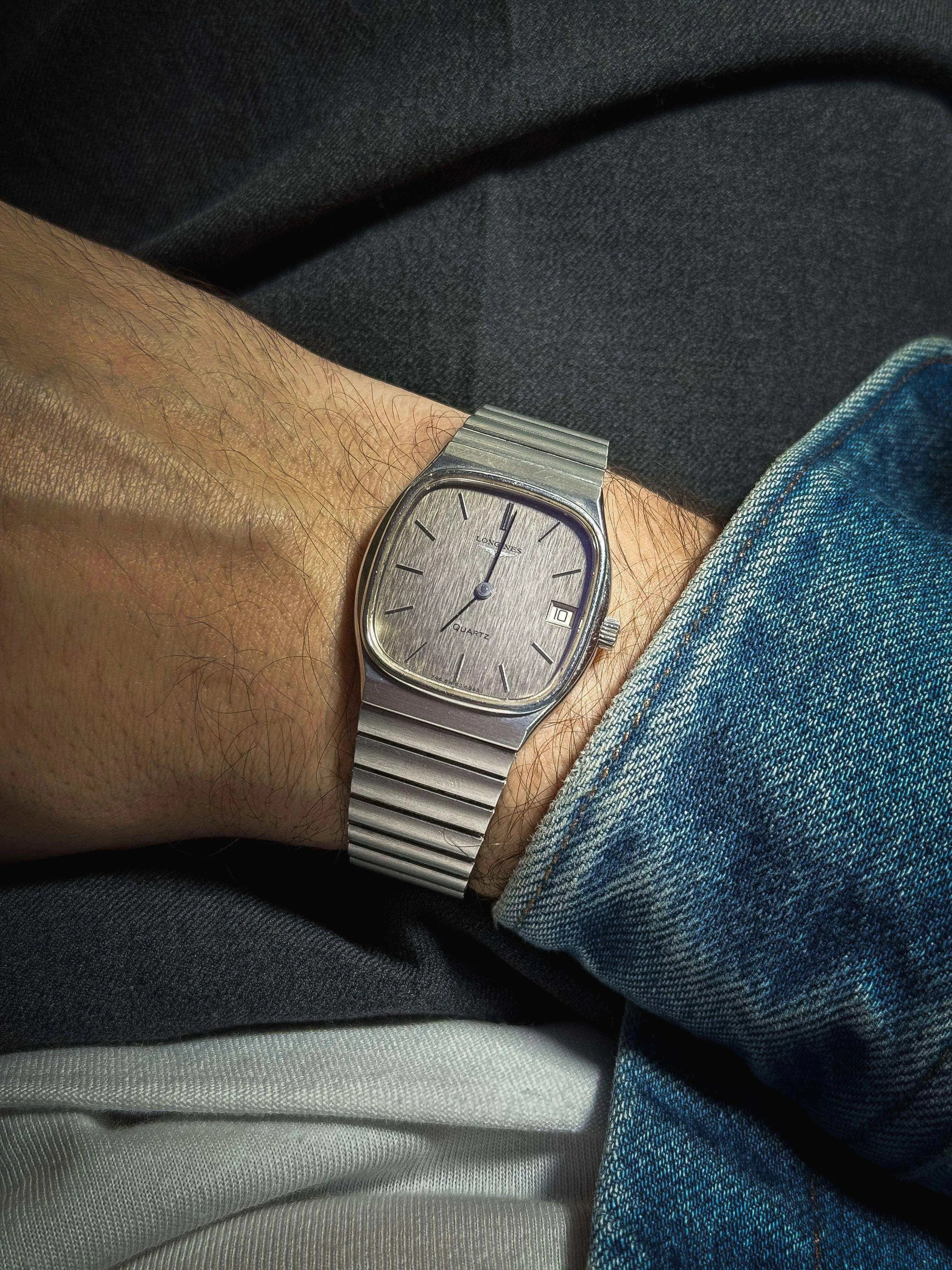 Longines - Bracelet Acier Cadran Lin - 1978 - Atelier Victor Paris - Vintage Watch Shop Dubai