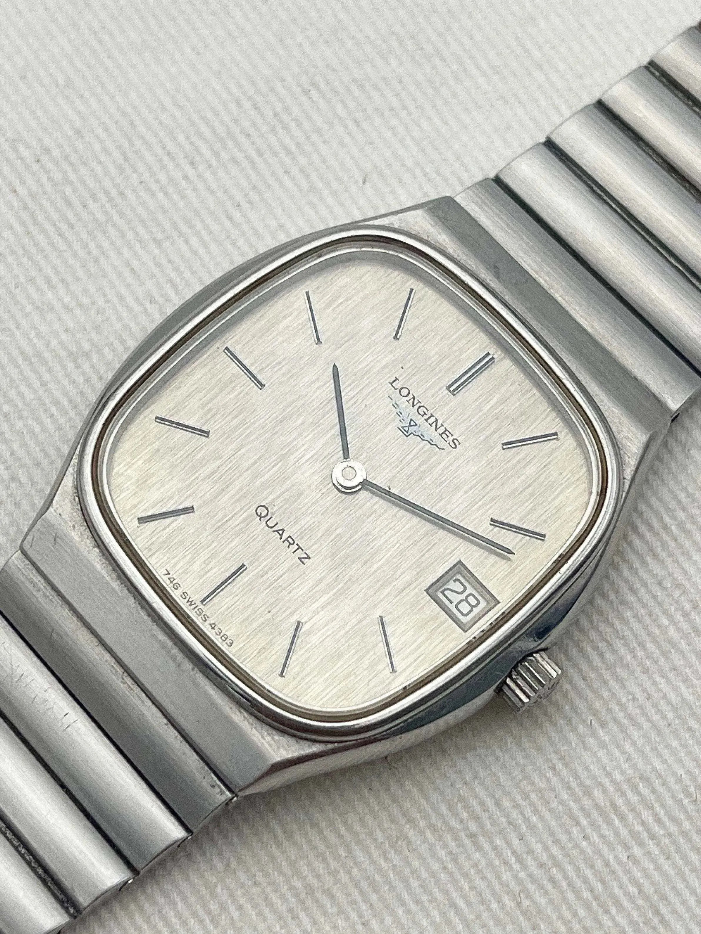 Longines - Bracelet Acier Cadran Lin - 1978 - Atelier Victor - Vintage  Shop