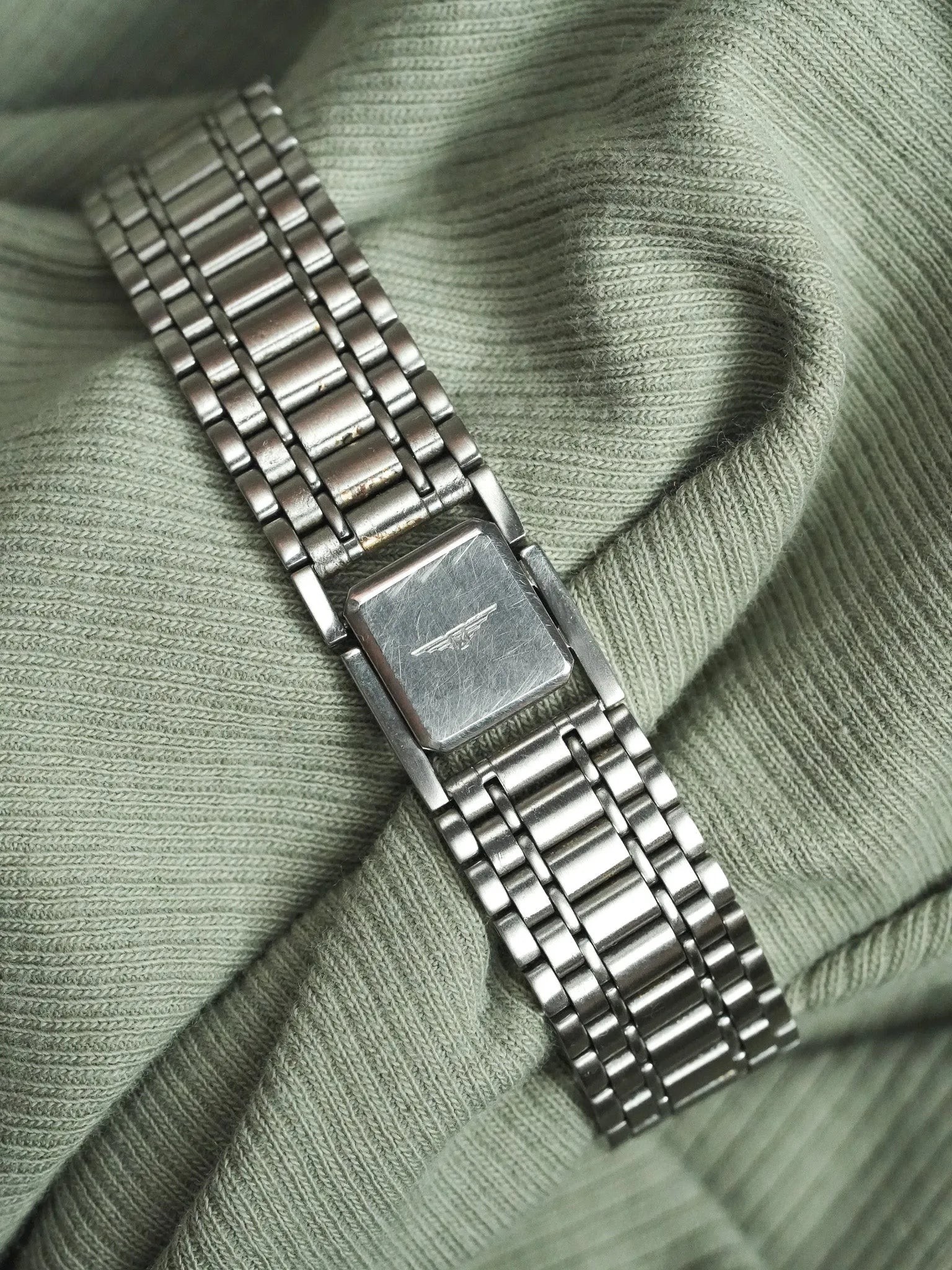 Longines - Bracelet Acier Maille Lunette Or - Papier - 1991 - Atelier Victor