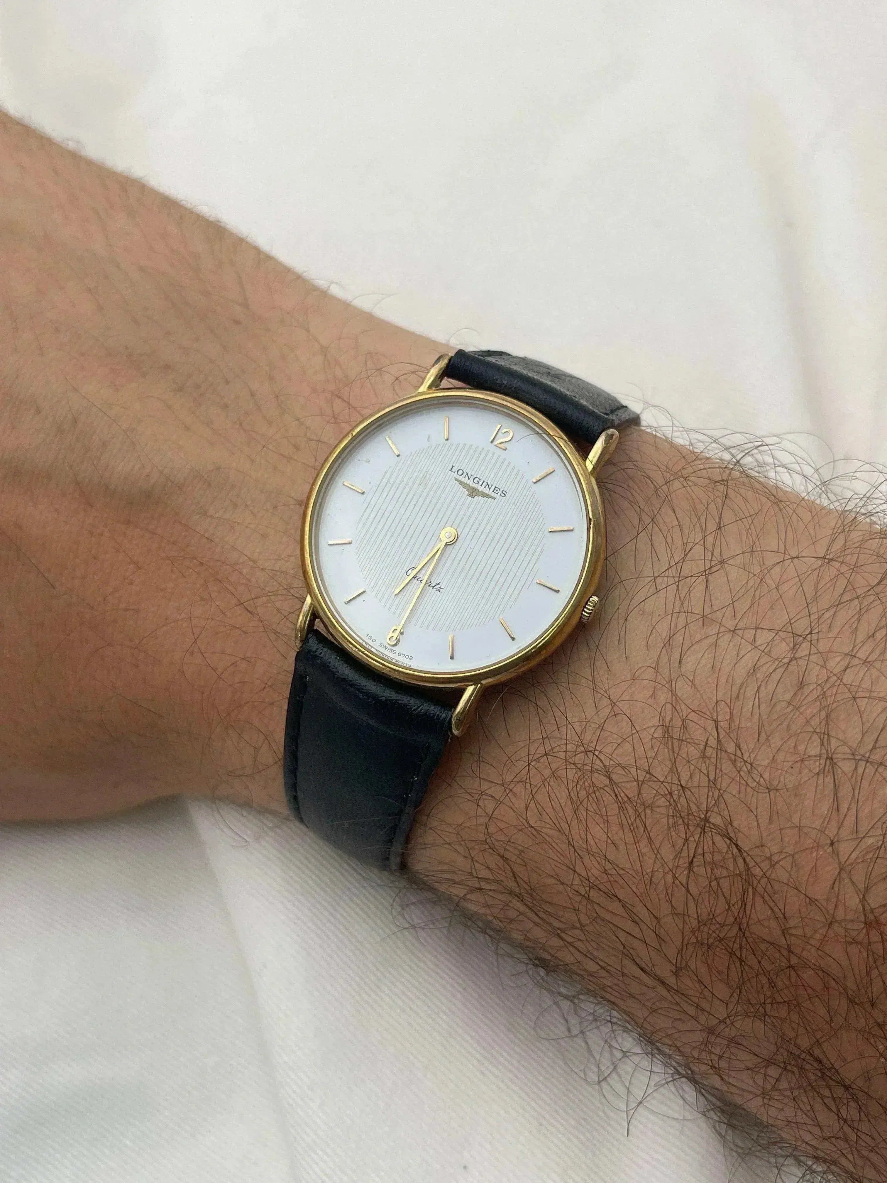 Longines - Cadran blanc Tapissée - 1980s - Atelier Victor