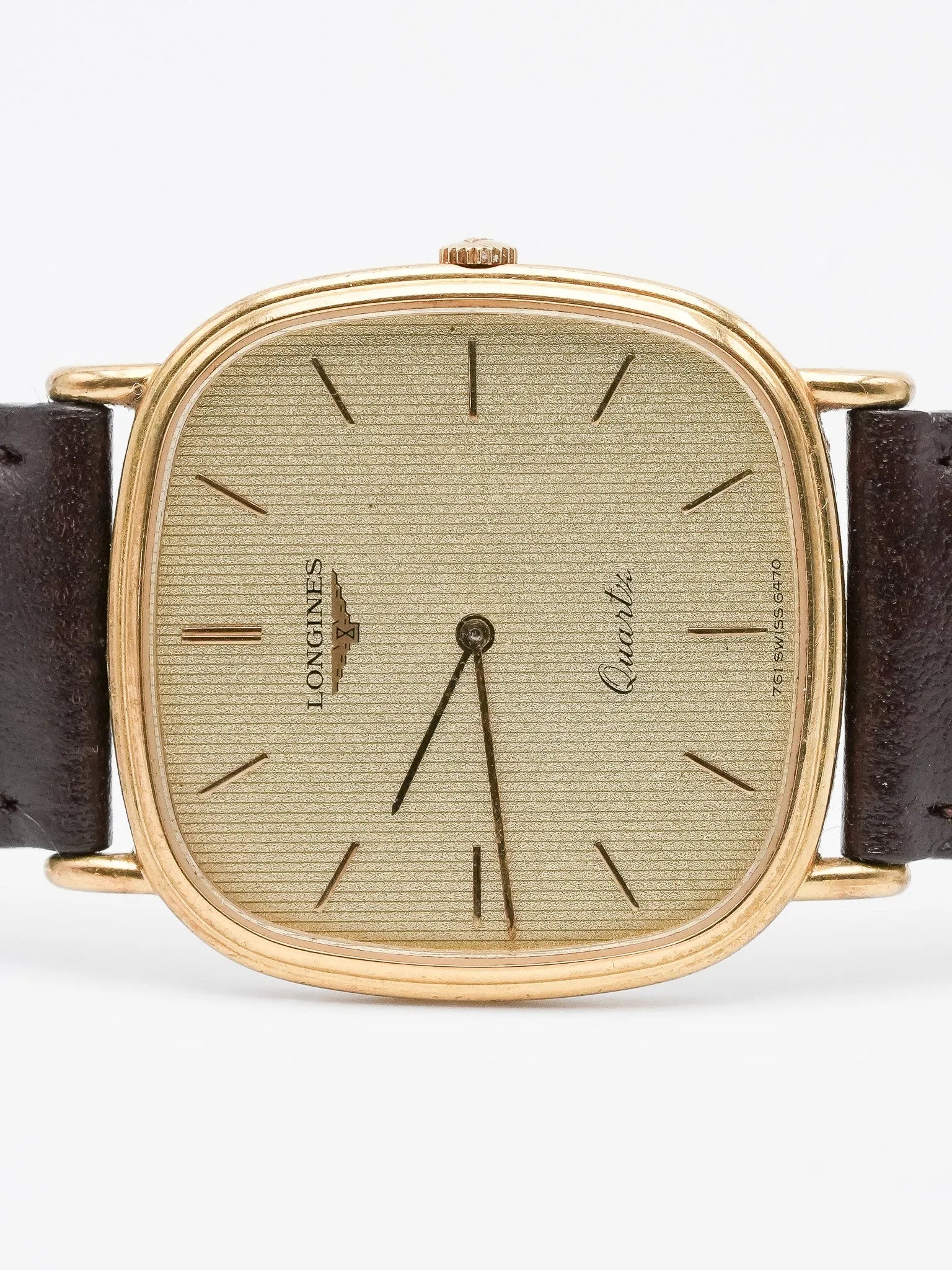 Longines - Cadran TV Plaqué Or Tapisserie - 1980s - Atelier Victor