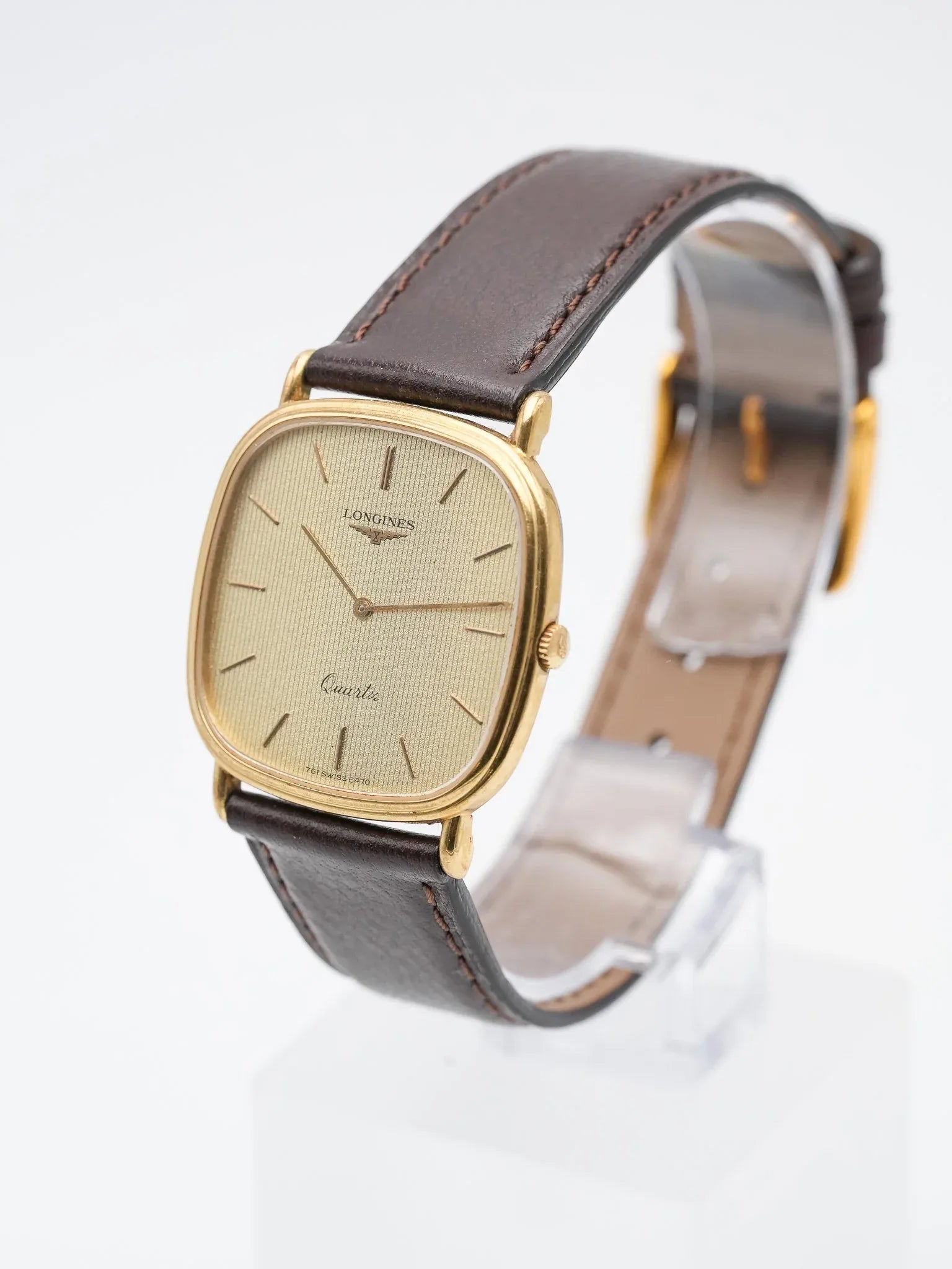 Longines - Cadran TV Plaqué Or Tapisserie - 1980s - Atelier Victor