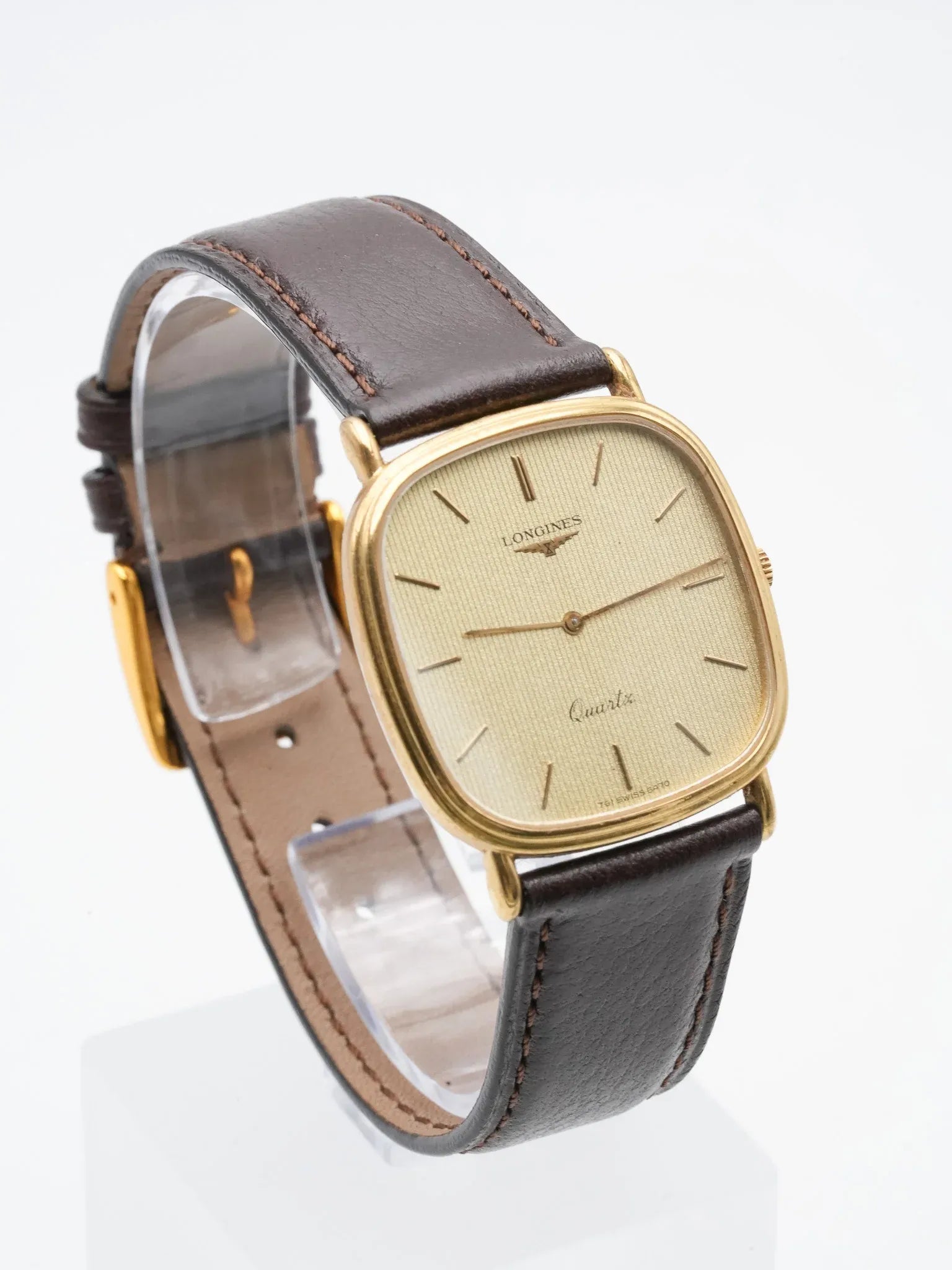 Longines - Cadran TV Plaqué Or Tapisserie - 1980s - Atelier Victor